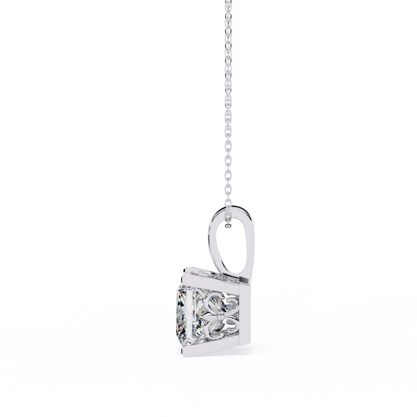 orion princess lab-grown diamond pendant