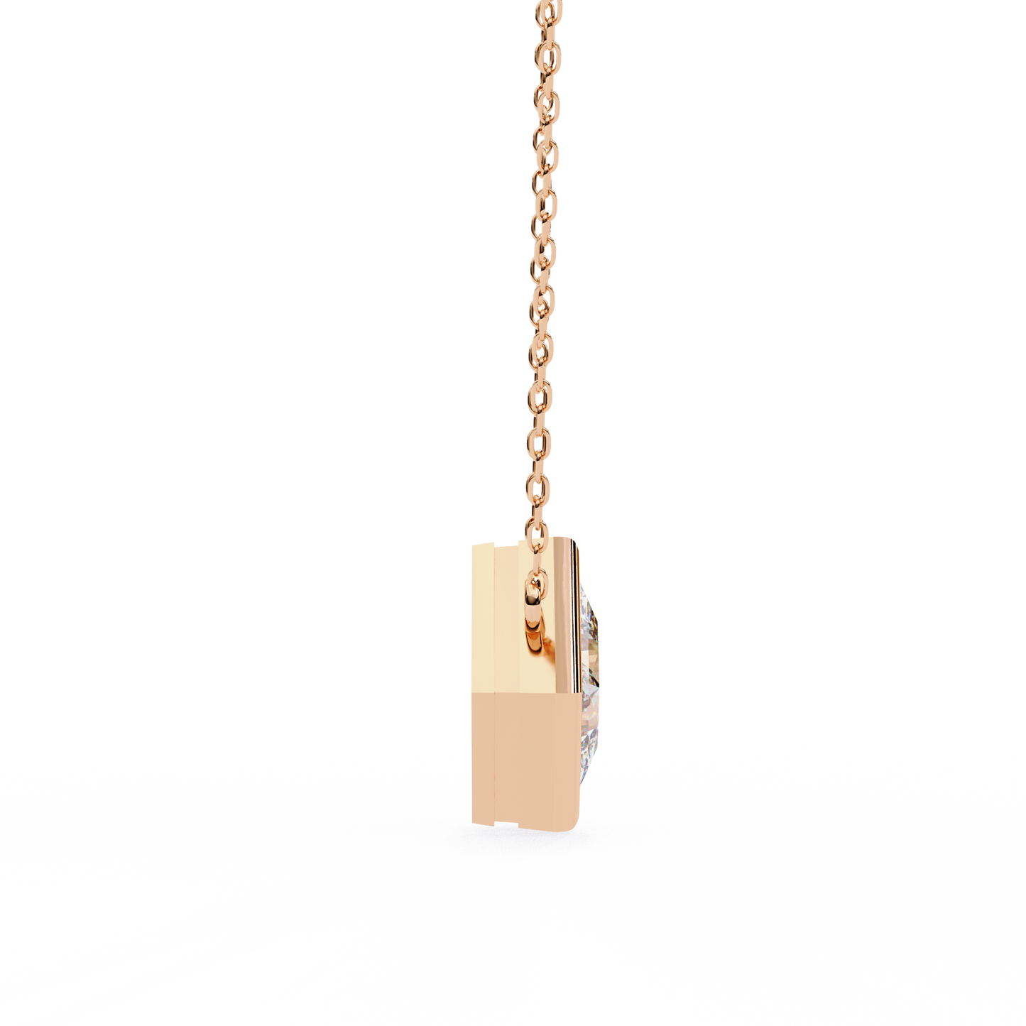 solstice bezel princess pendant