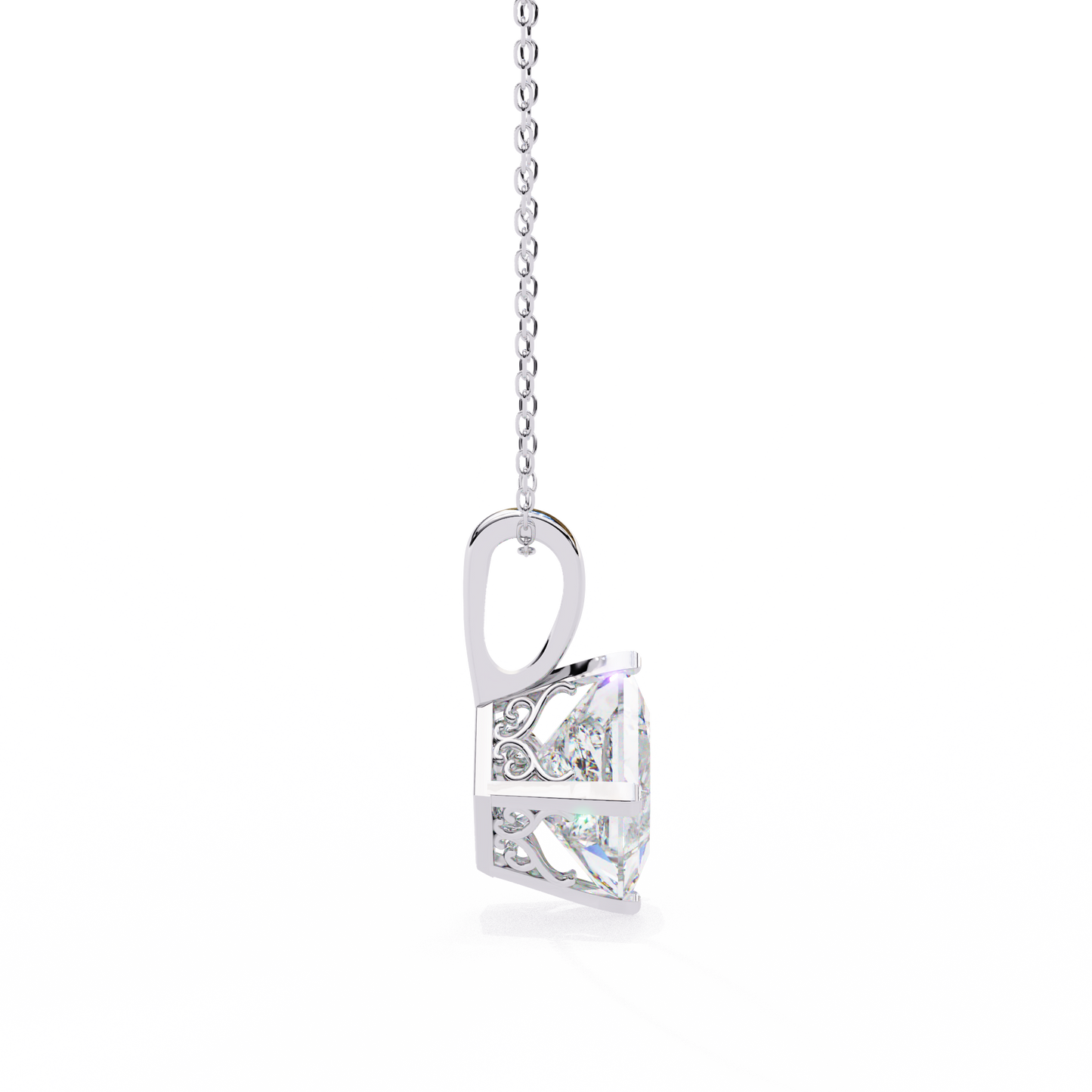 nova princess lab-grown diamond pendant