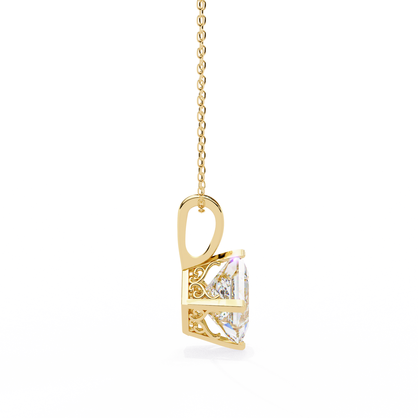 nova princess lab-grown diamond pendant