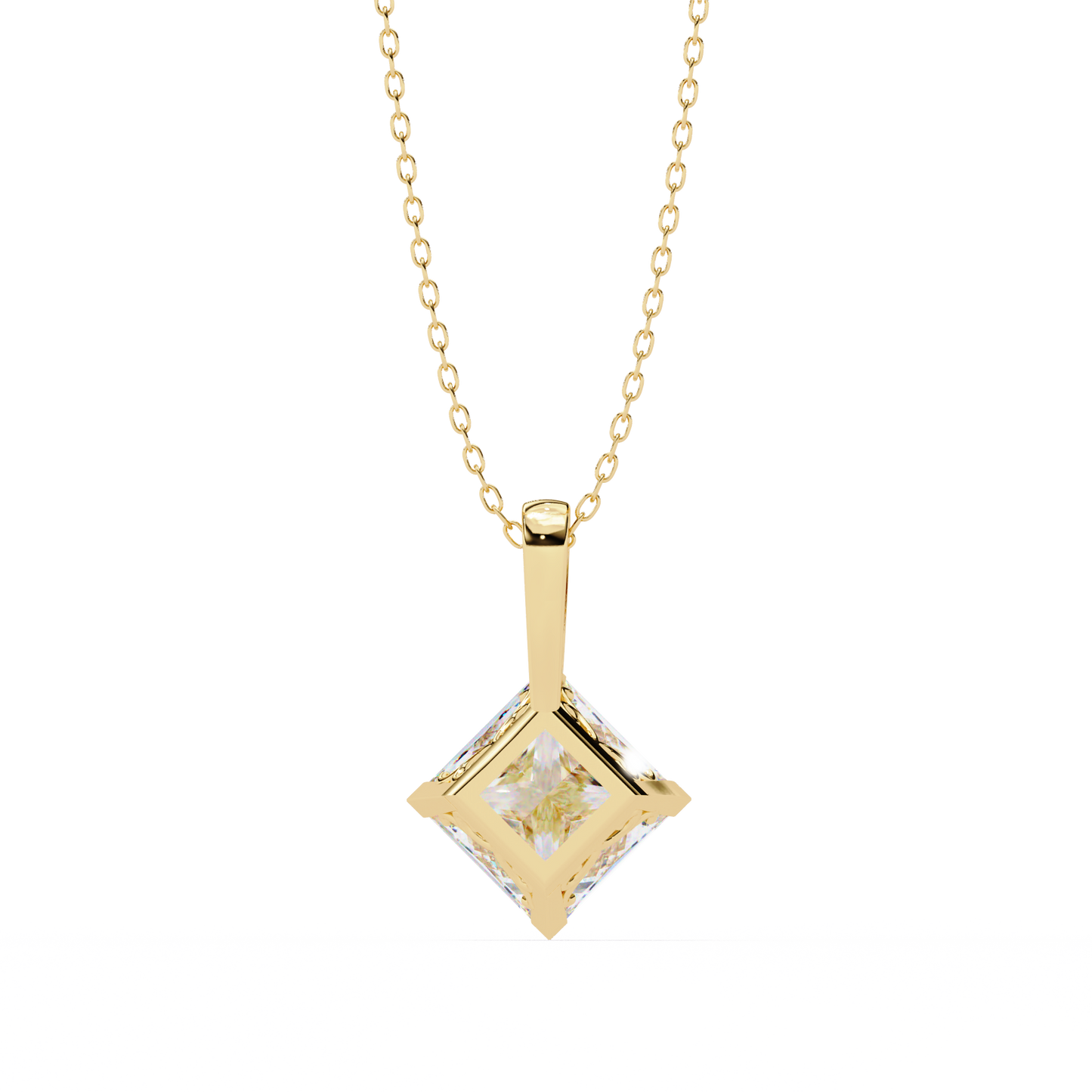 nova princess lab-grown diamond pendant