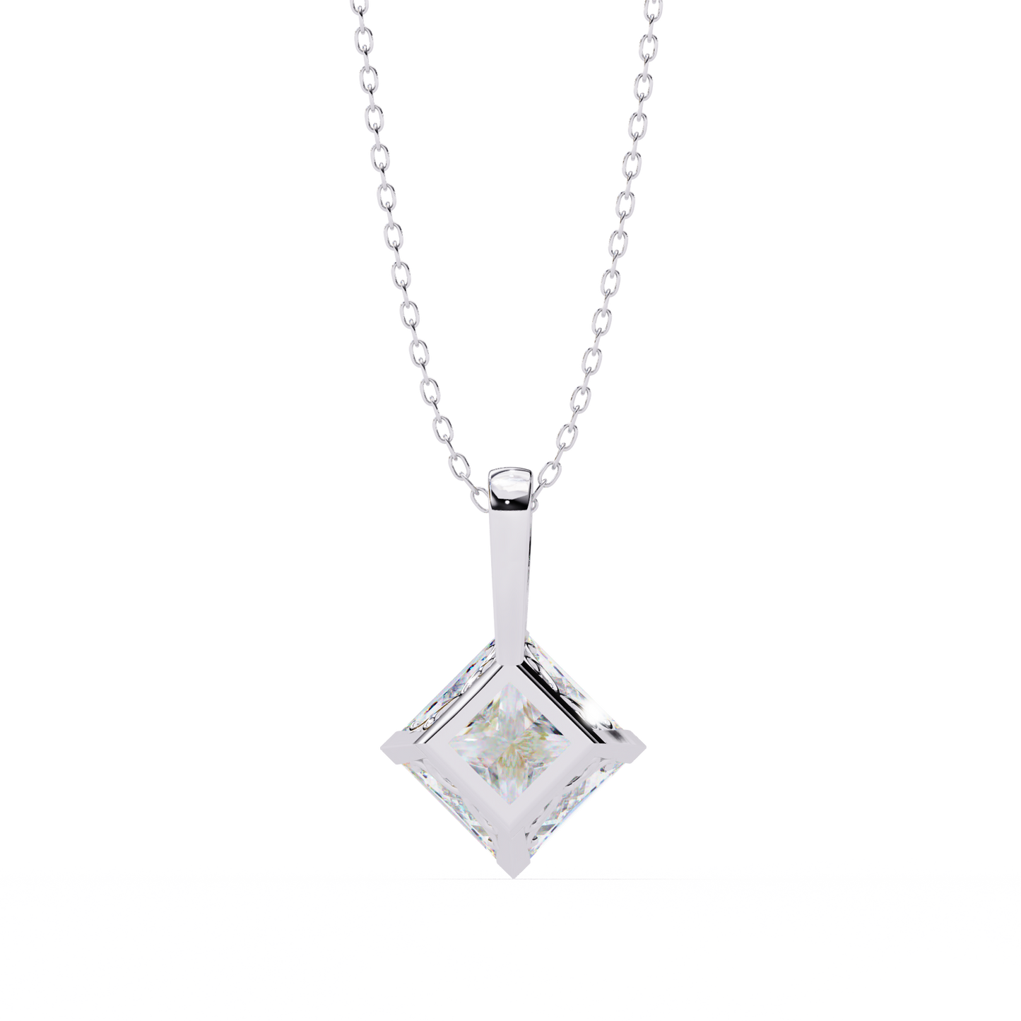 nova princess lab-grown diamond pendant