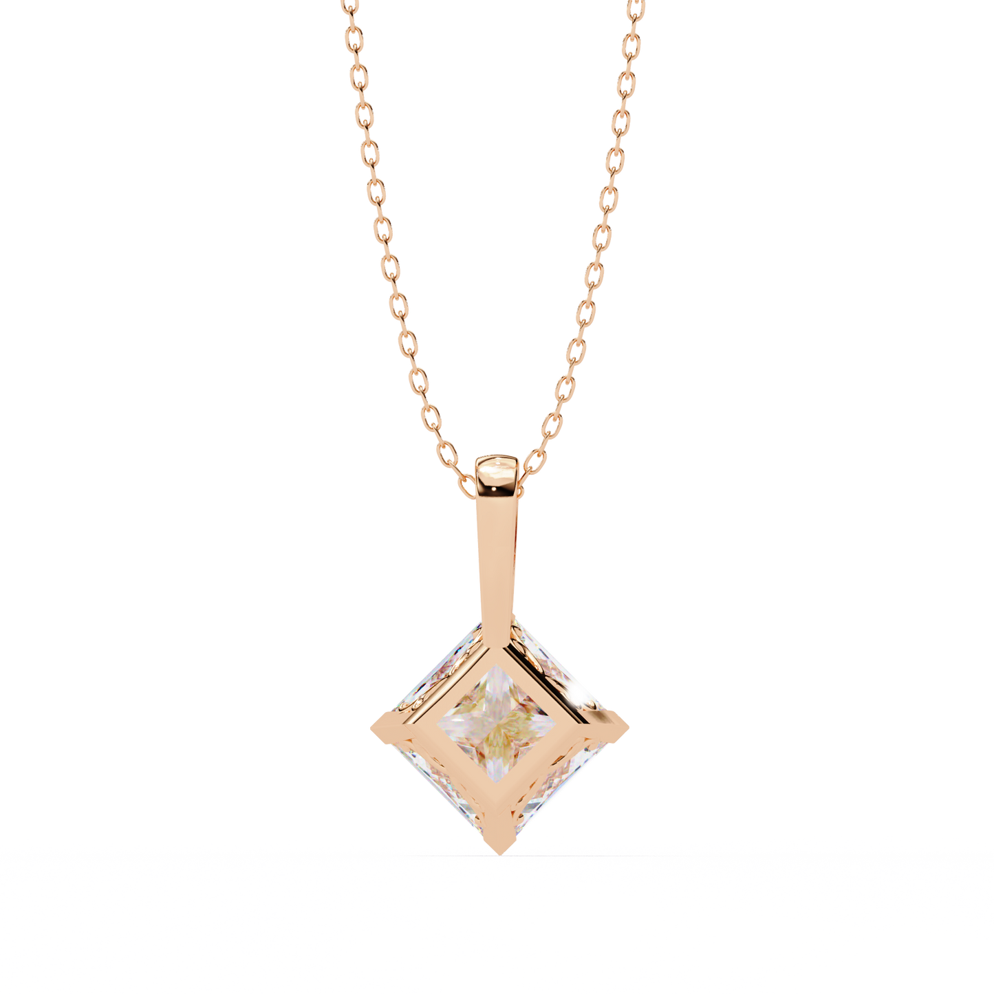 nova princess lab-grown diamond pendant