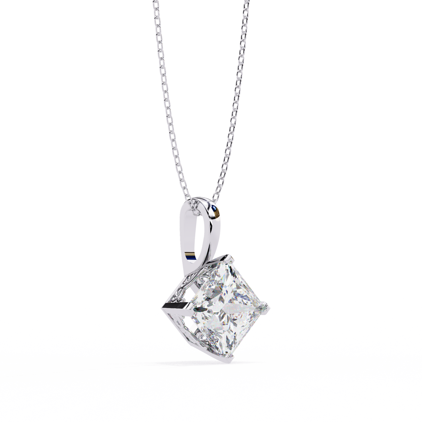 nova princess lab-grown diamond pendant