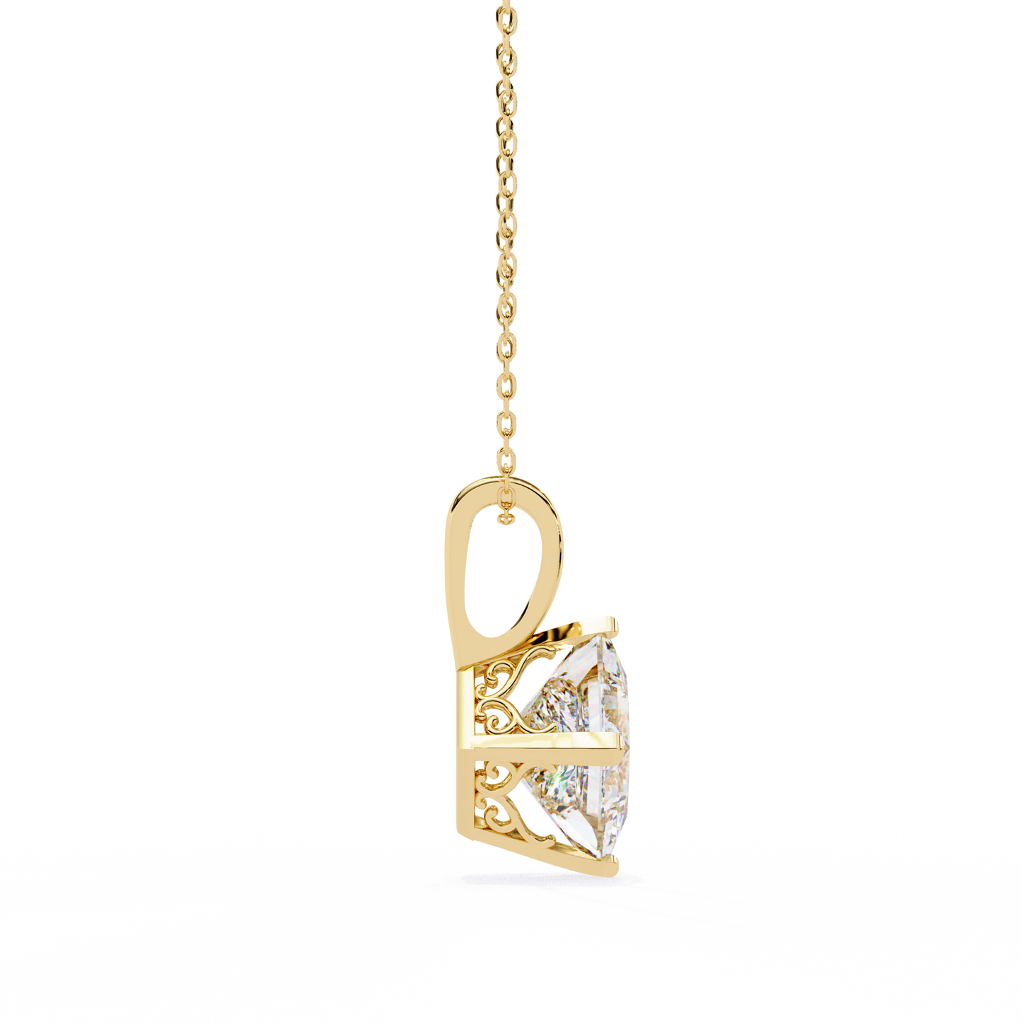 nova princess lab-grown diamond pendant