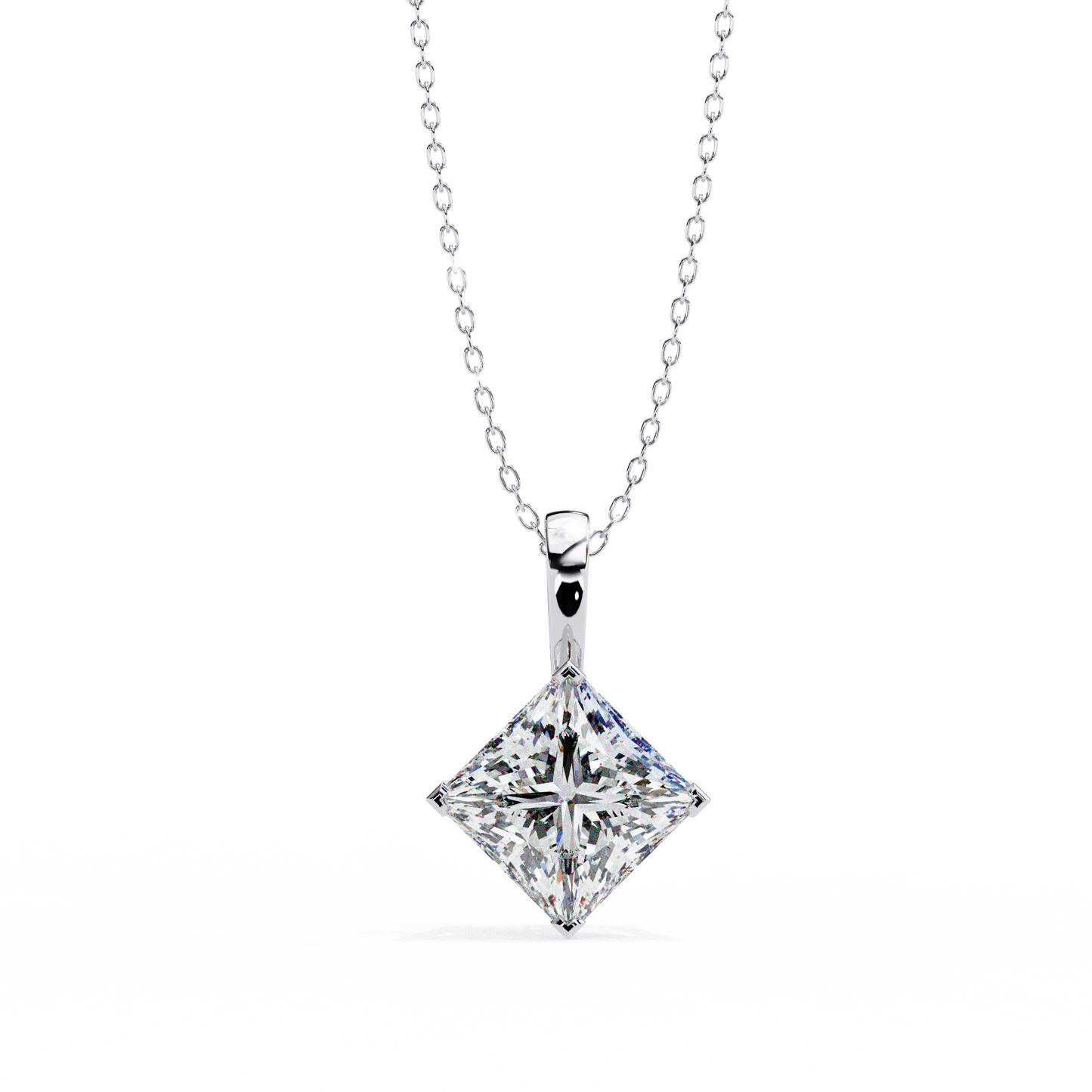 nova princess lab-grown diamond pendant