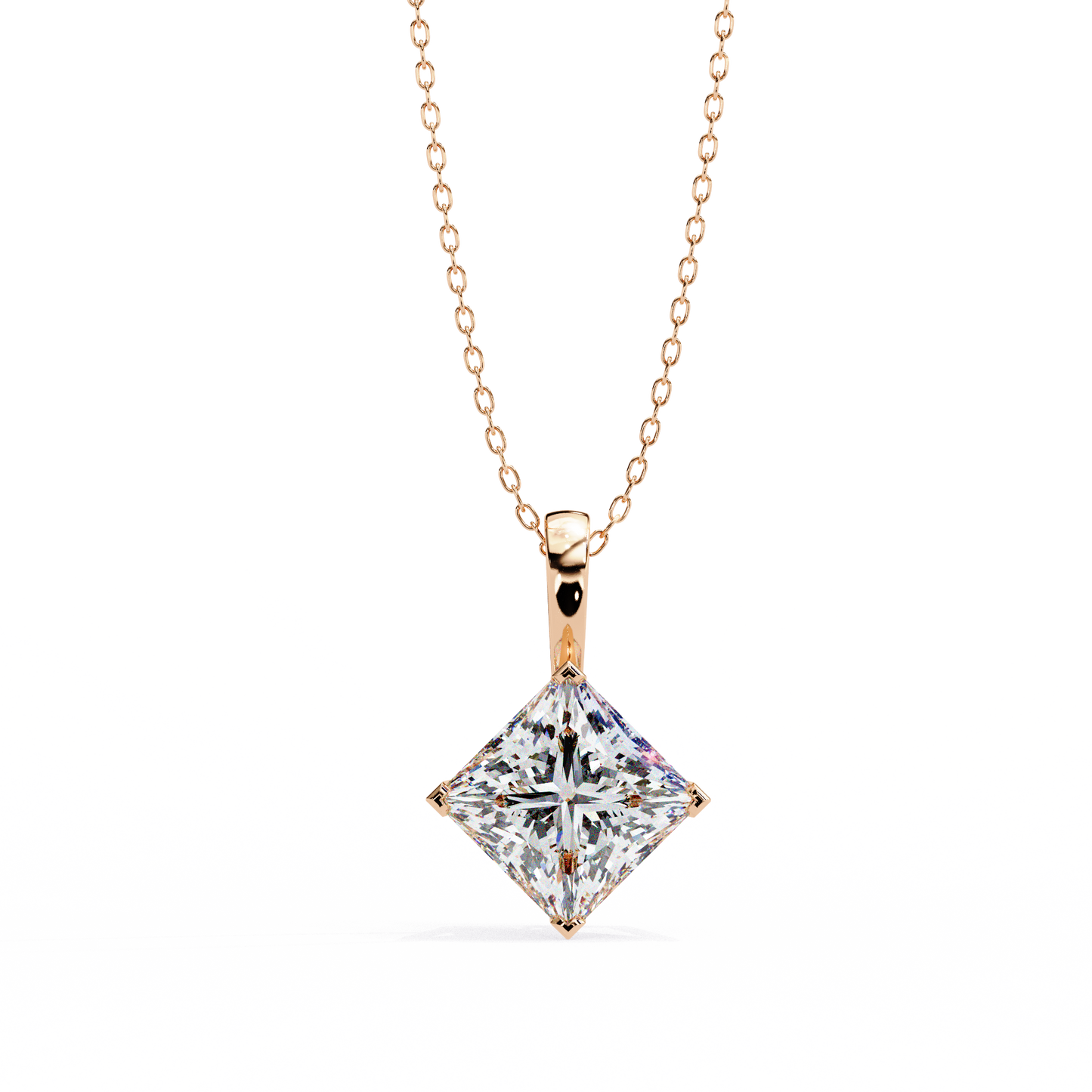 nova princess lab-grown diamond pendant