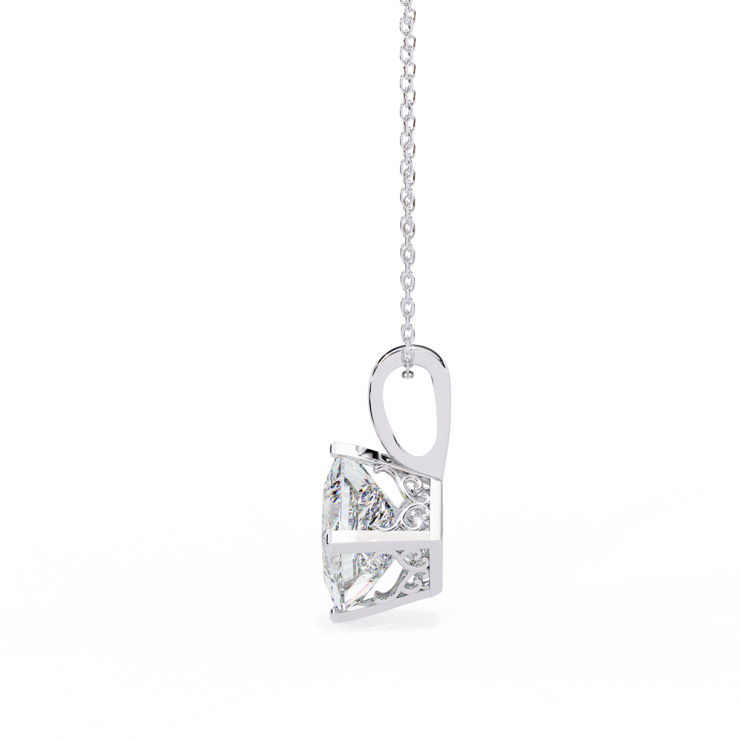 nova princess lab-grown diamond pendant