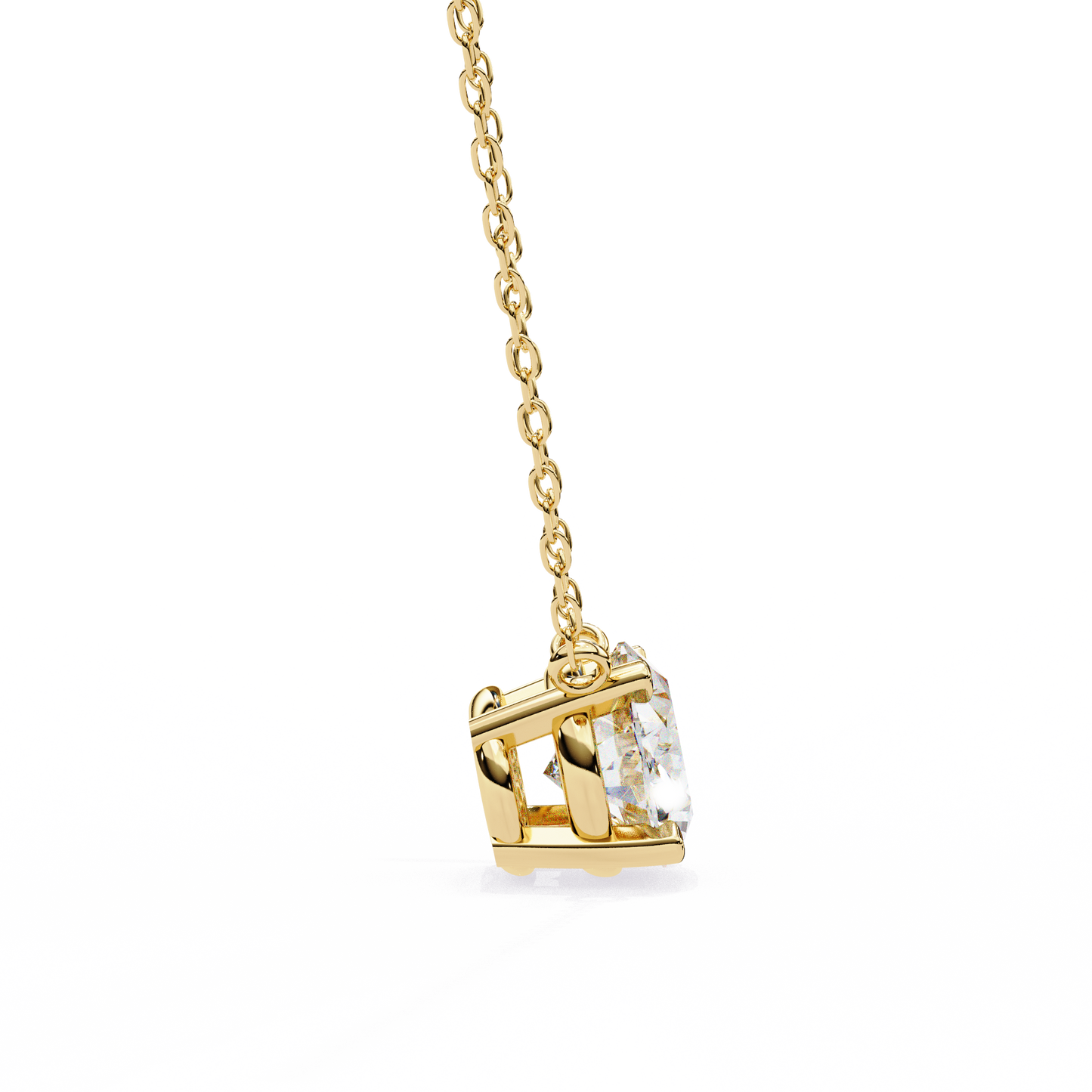 elowen oval lab-grown diamond necklace