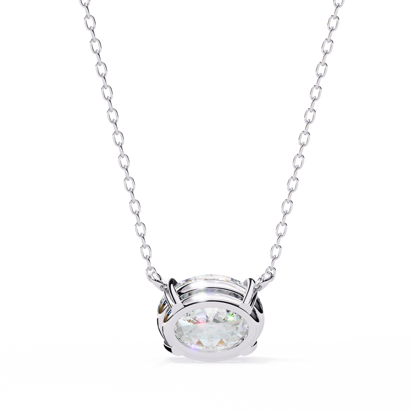 elowen oval lab-grown diamond necklace