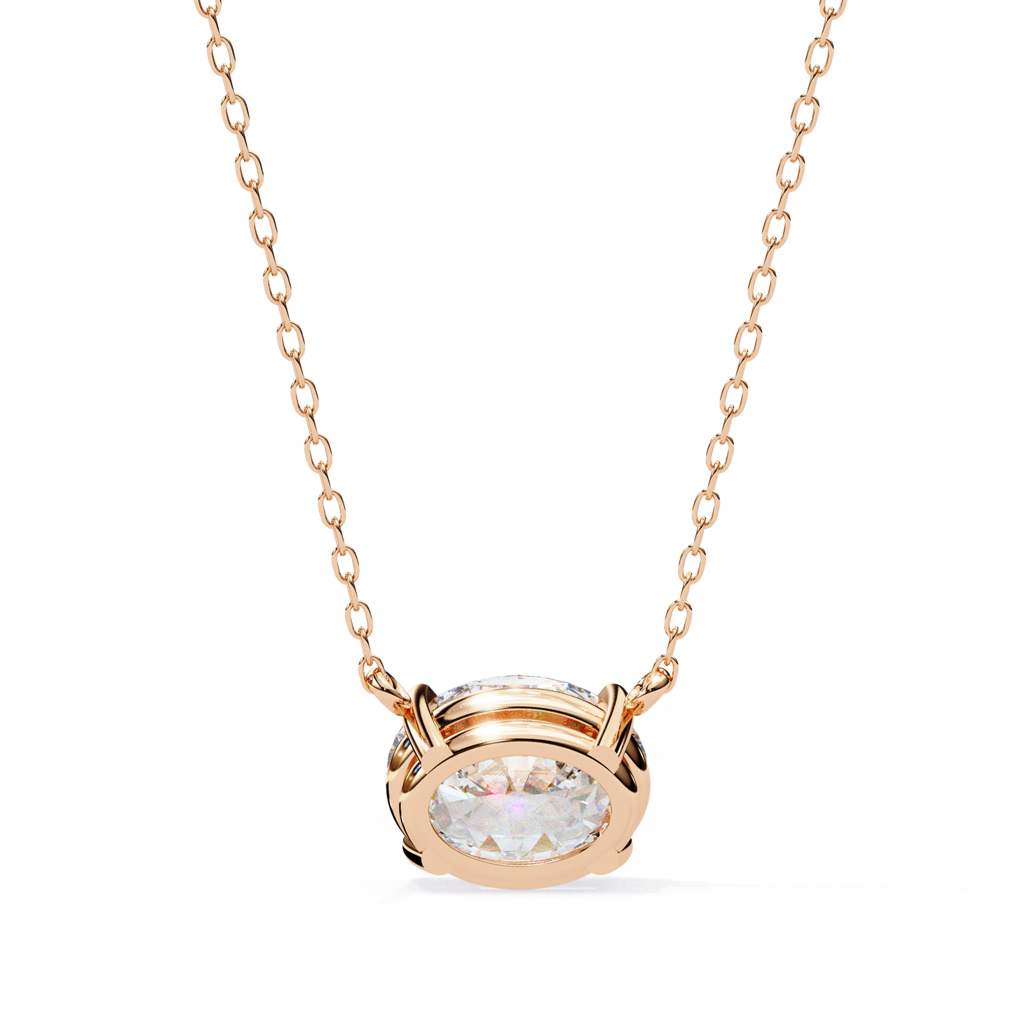elowen oval lab-grown diamond necklace