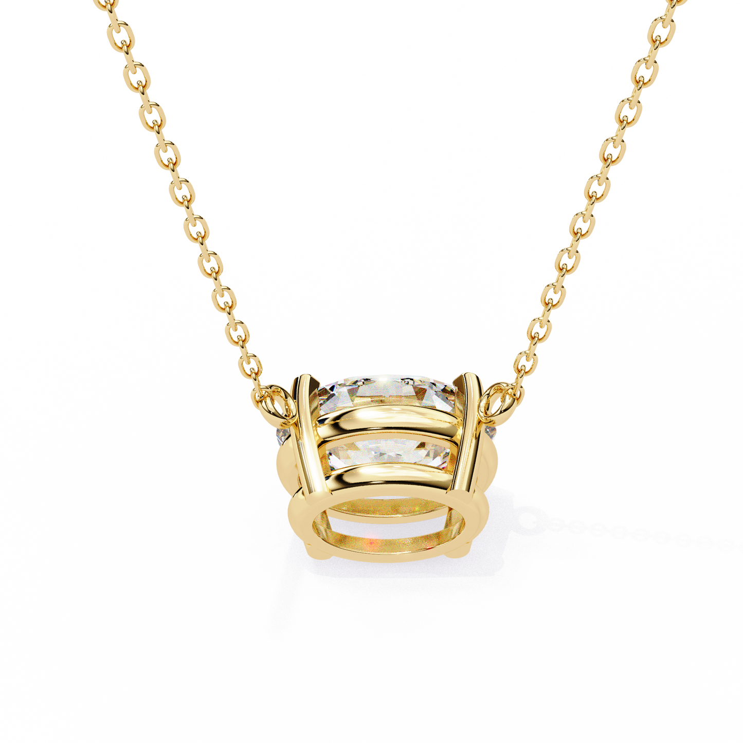 elowen oval lab-grown diamond necklace