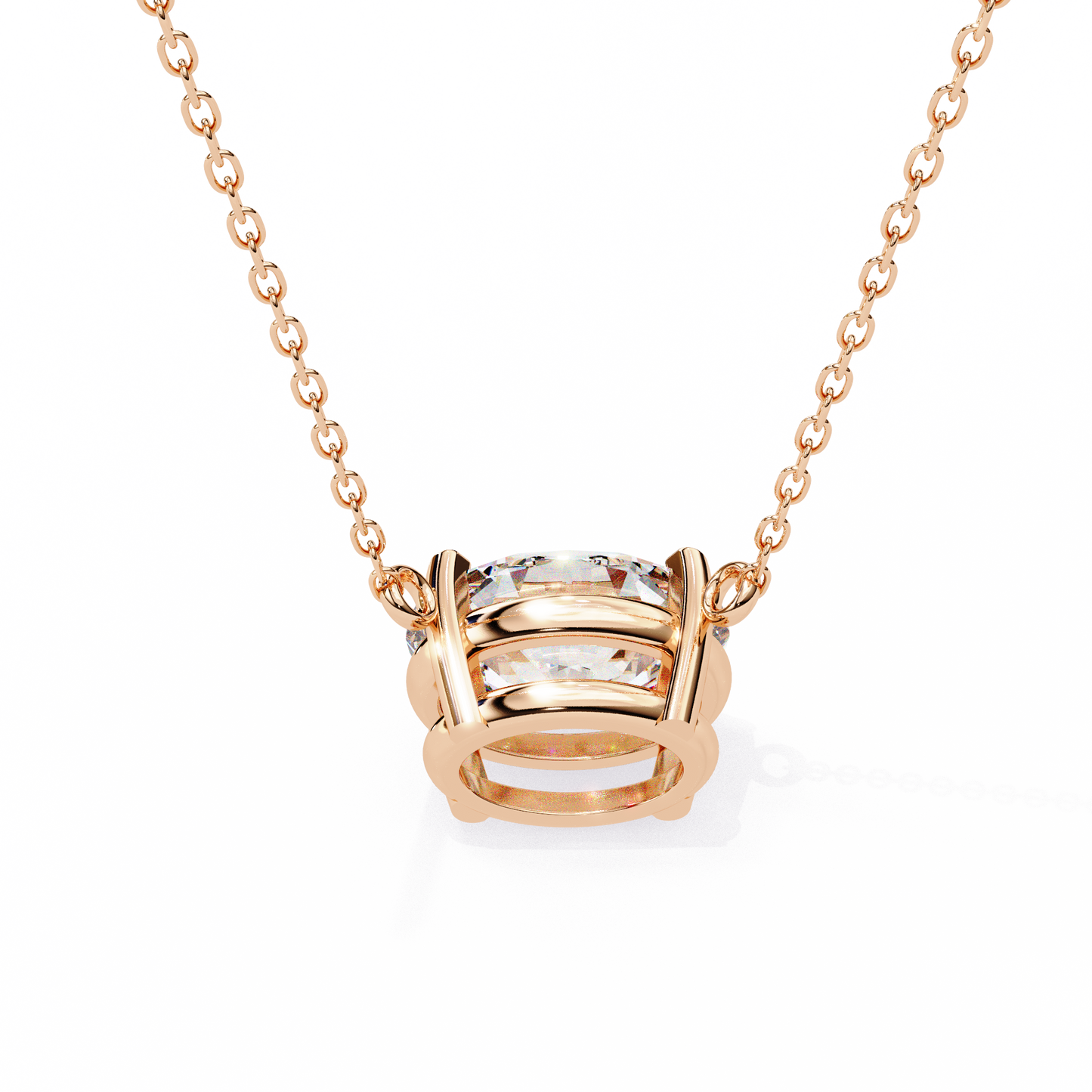 elowen oval lab-grown diamond necklace