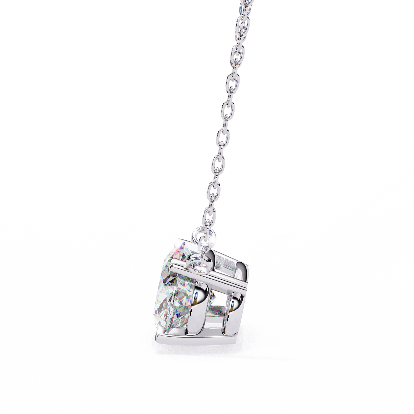 elowen oval lab-grown diamond necklace