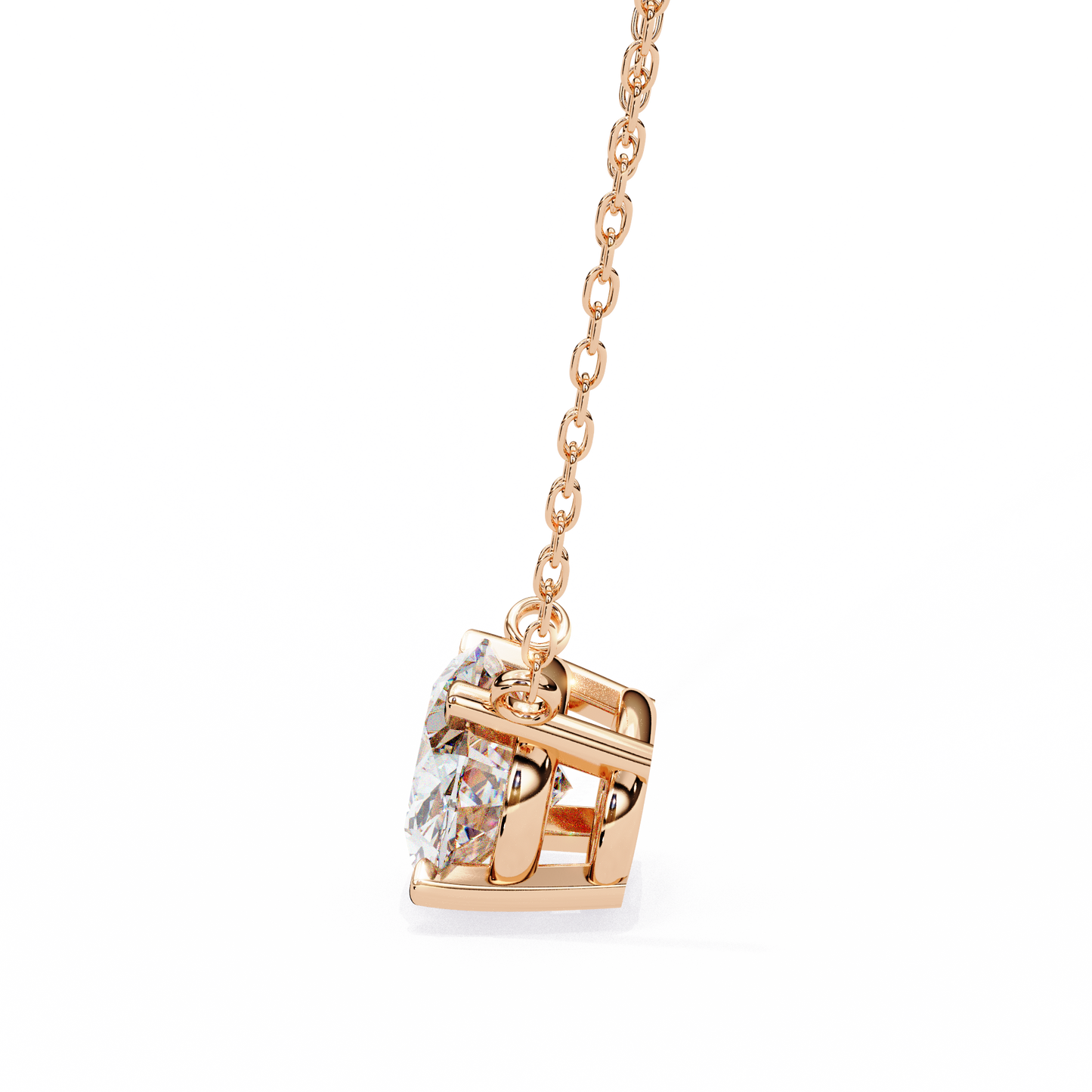 elowen oval lab-grown diamond necklace