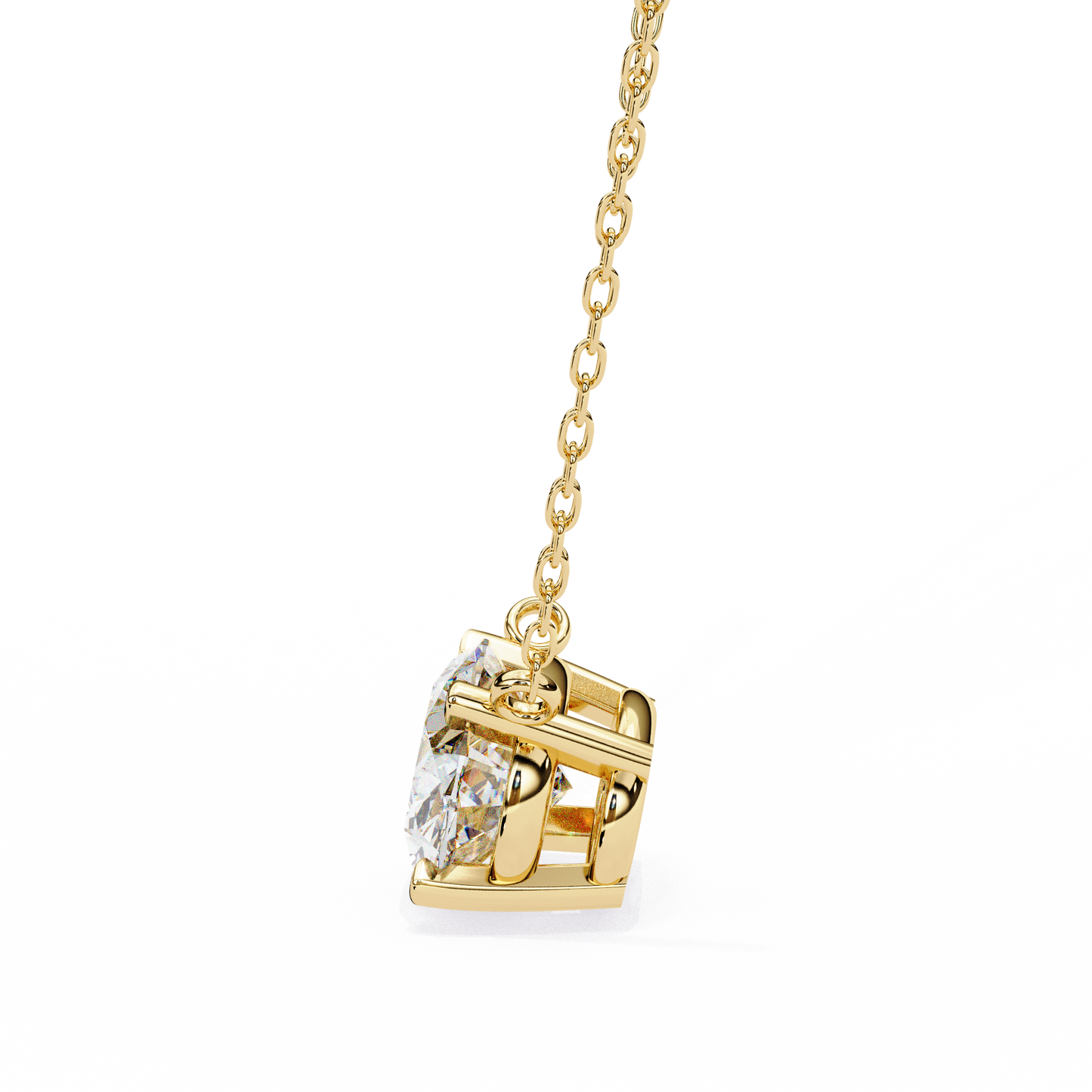 elowen oval lab-grown diamond necklace