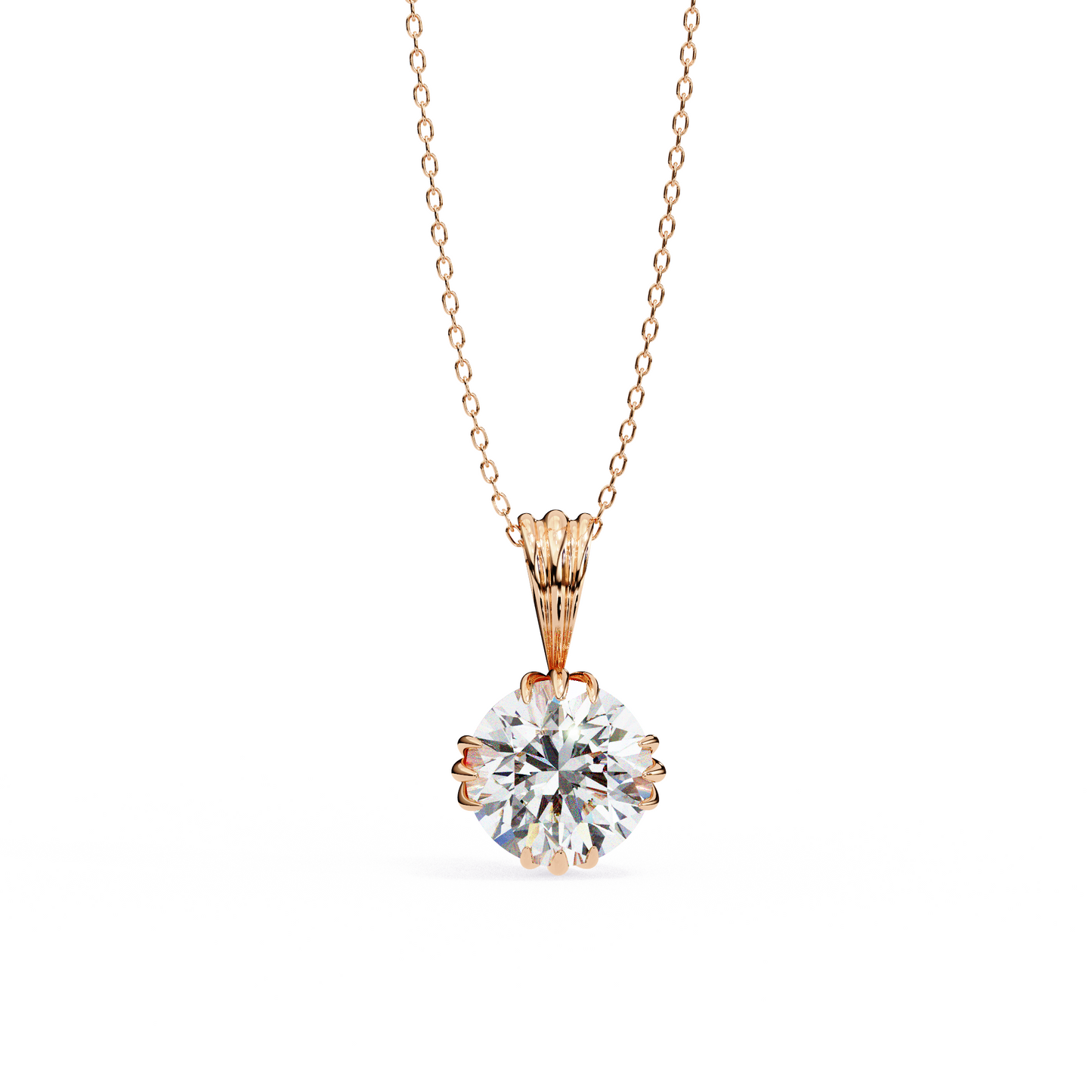 fleur radiance lab-grown diamond pendant