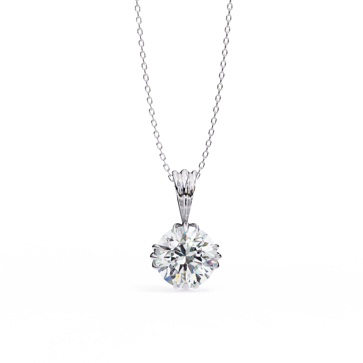 fleur radiance lab-grown diamond pendant