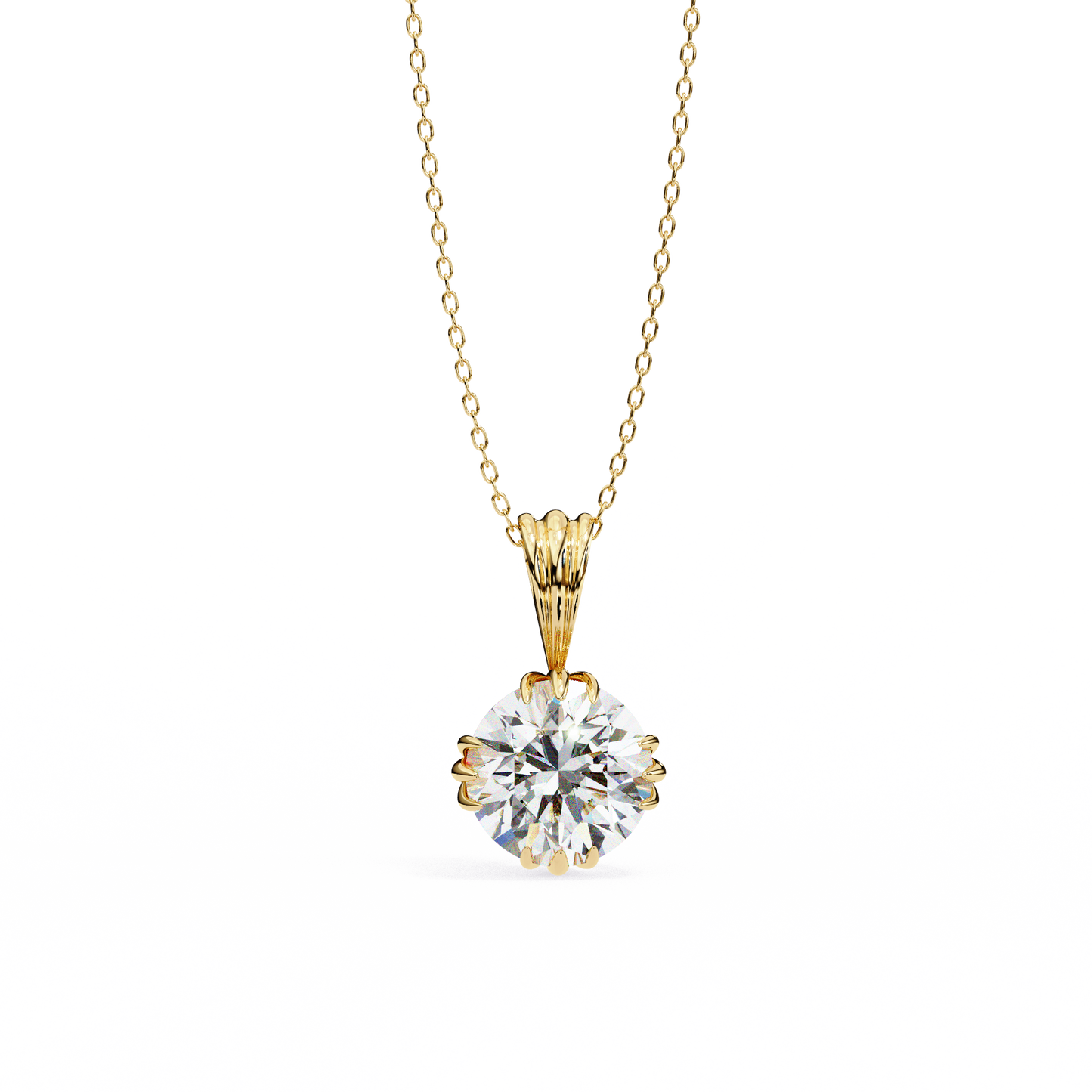 fleur radiance lab-grown diamond pendant