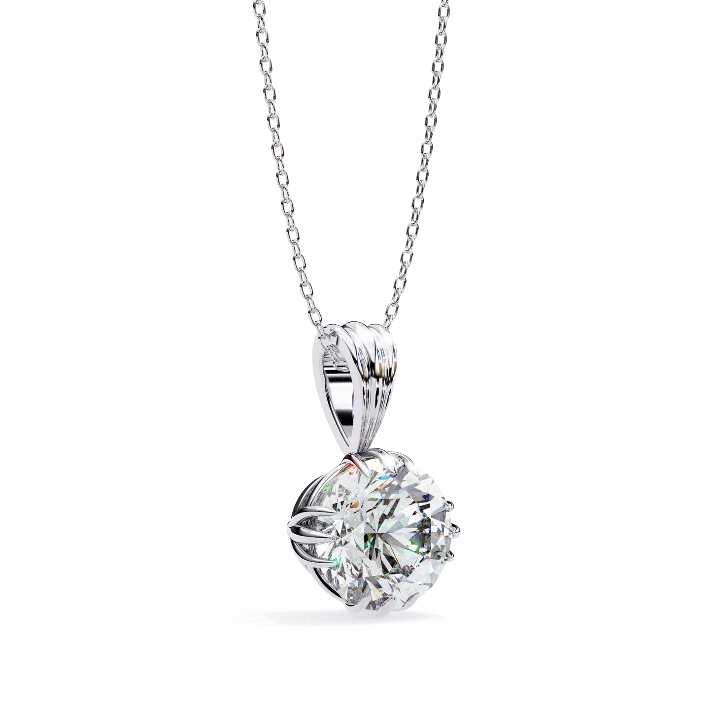 fleur radiance lab-grown diamond pendant