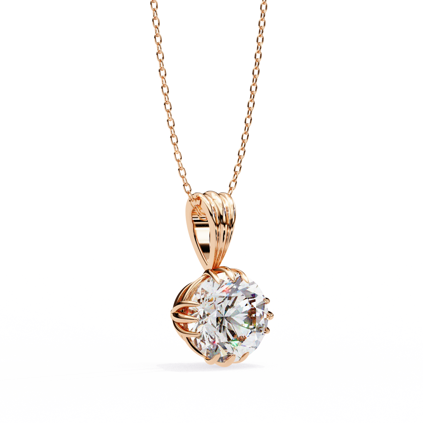 fleur radiance lab-grown diamond pendant