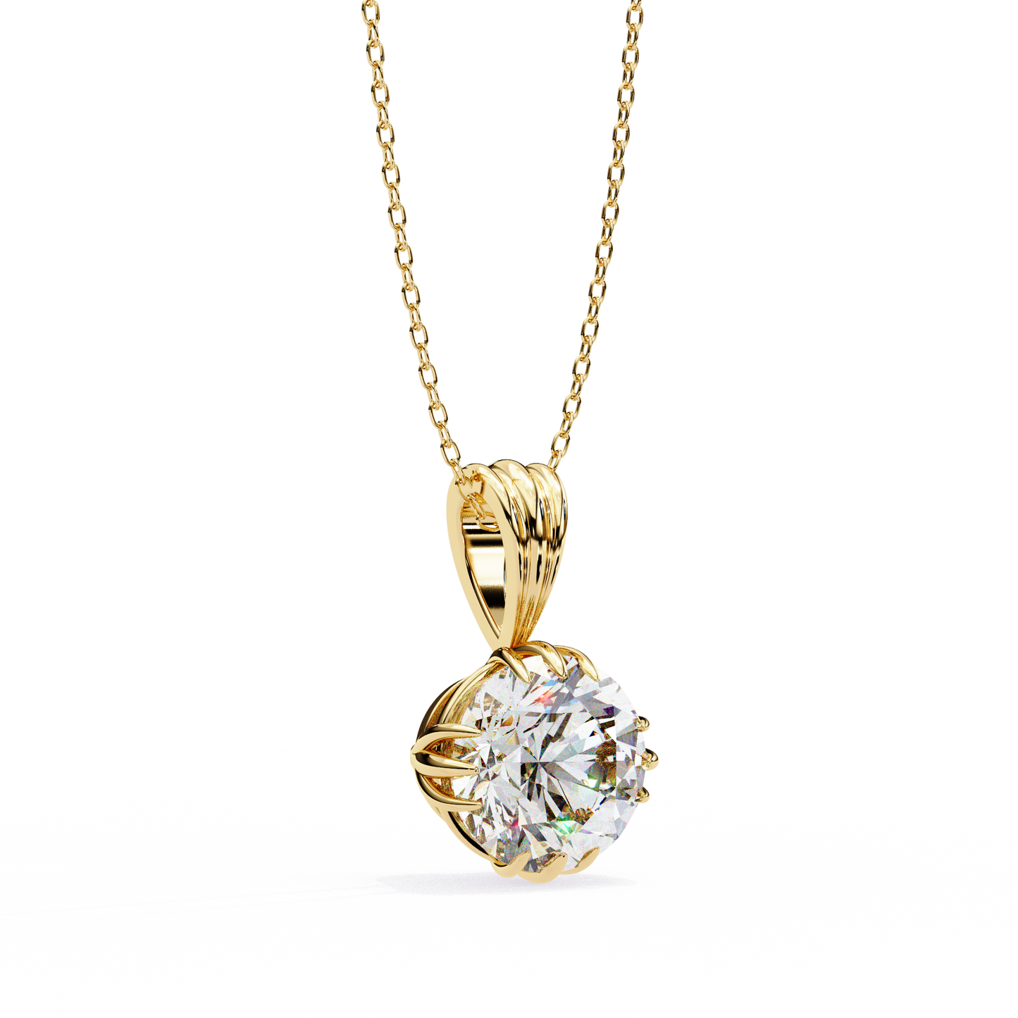 fleur radiance lab-grown diamond pendant