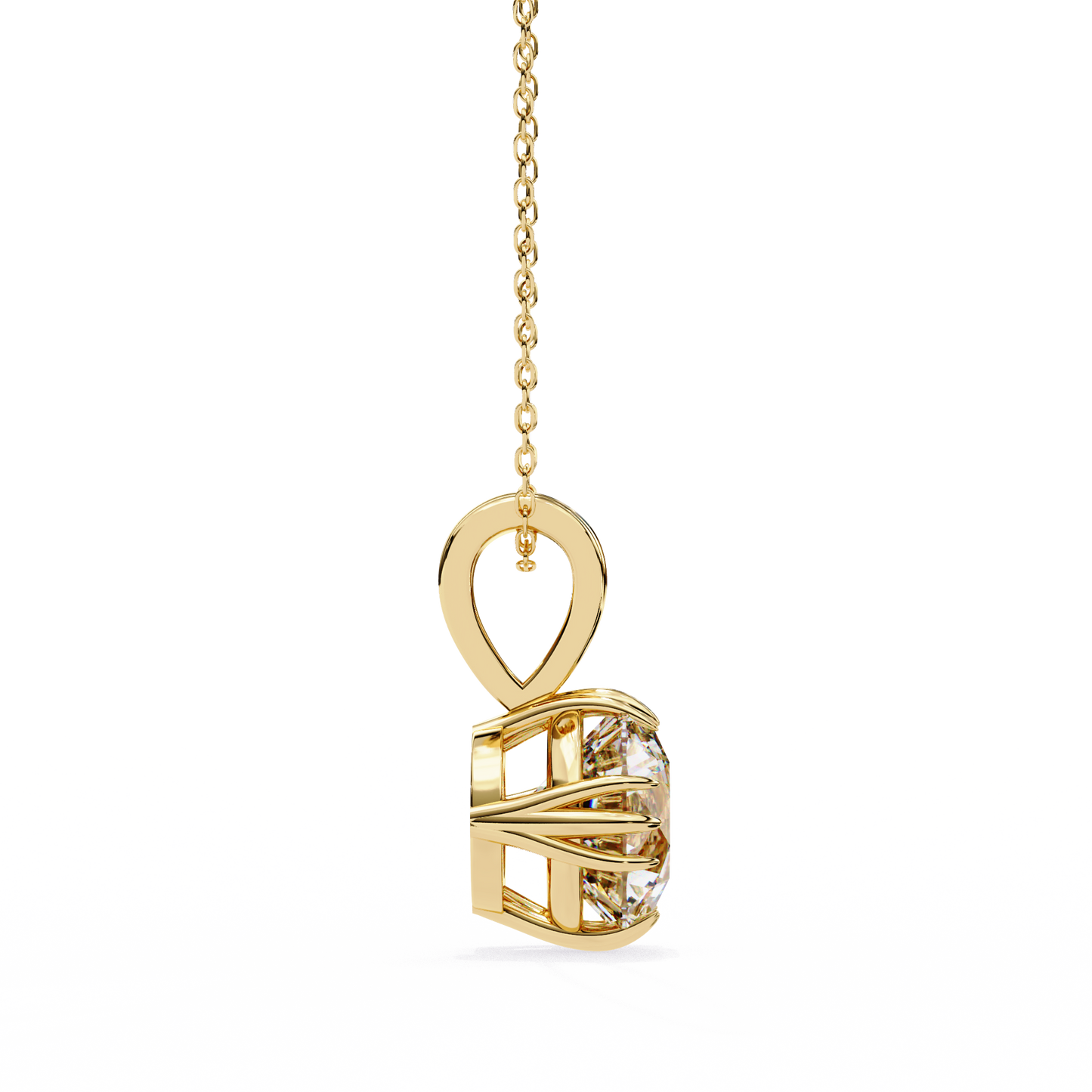 fleur radiance lab-grown diamond pendant