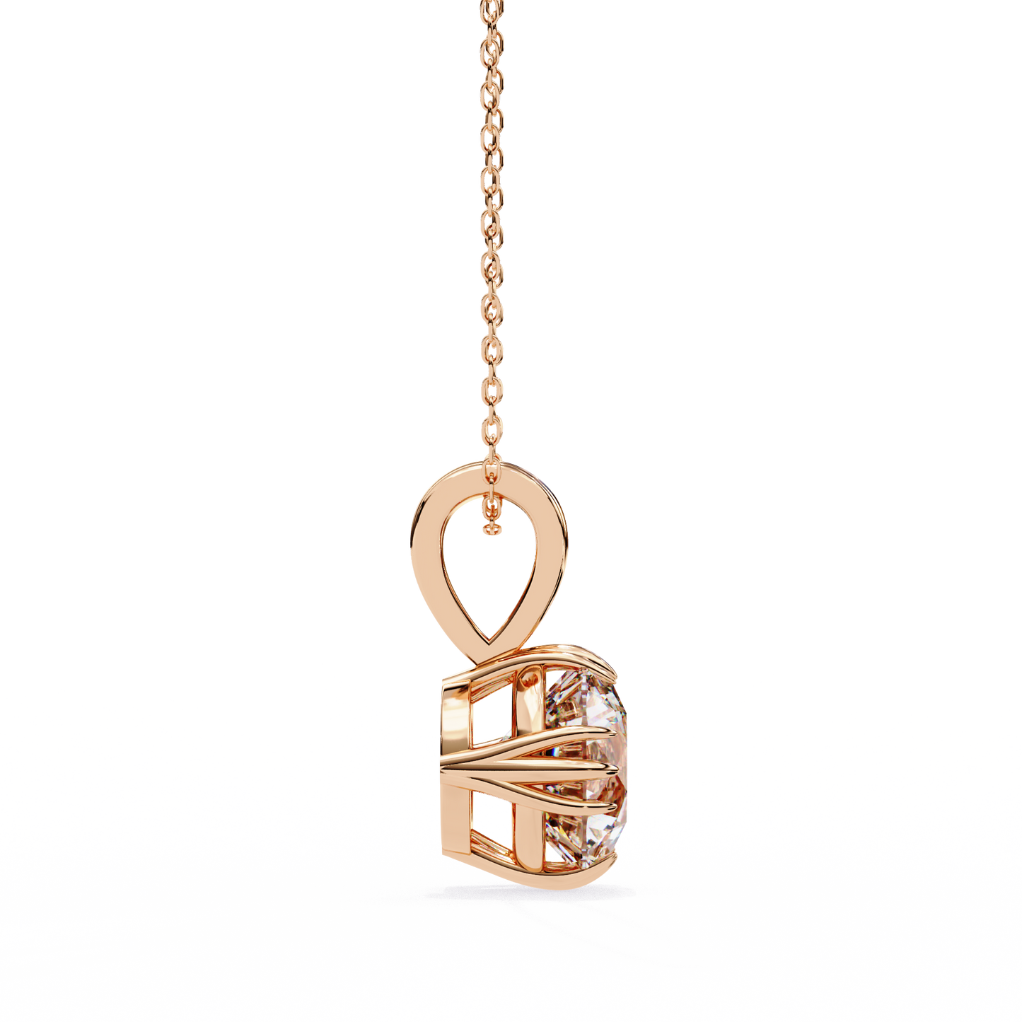 fleur radiance lab-grown diamond pendant