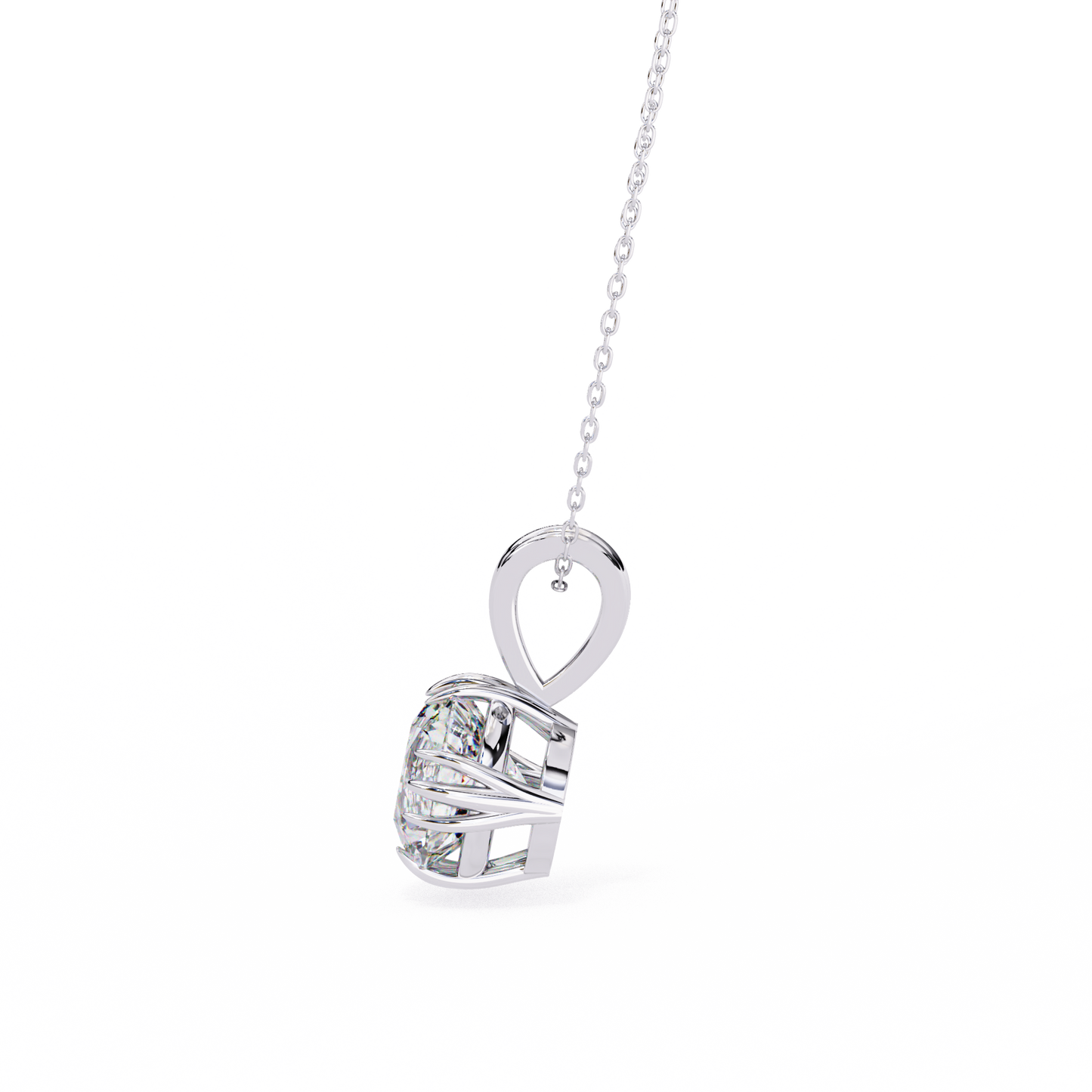 fleur radiance lab-grown diamond pendant