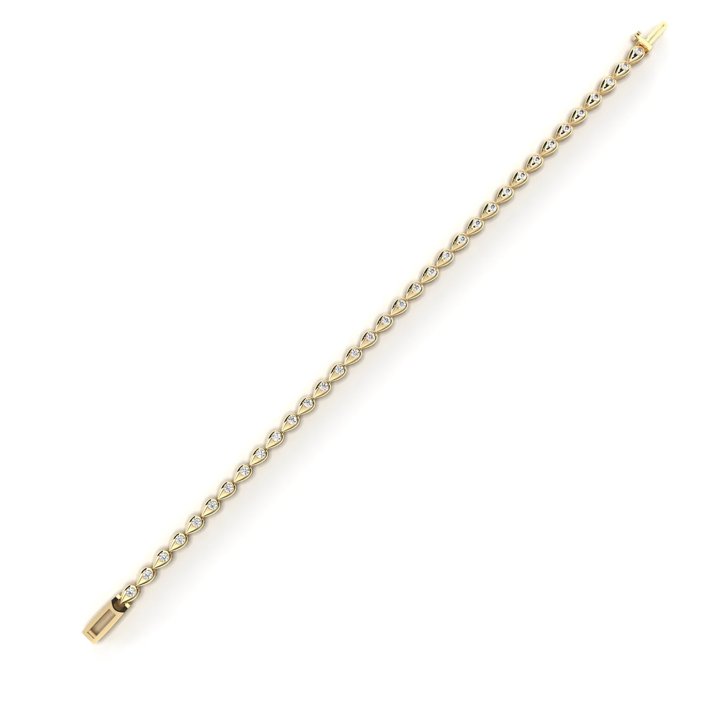 fleur twist lab grown diamond bangle