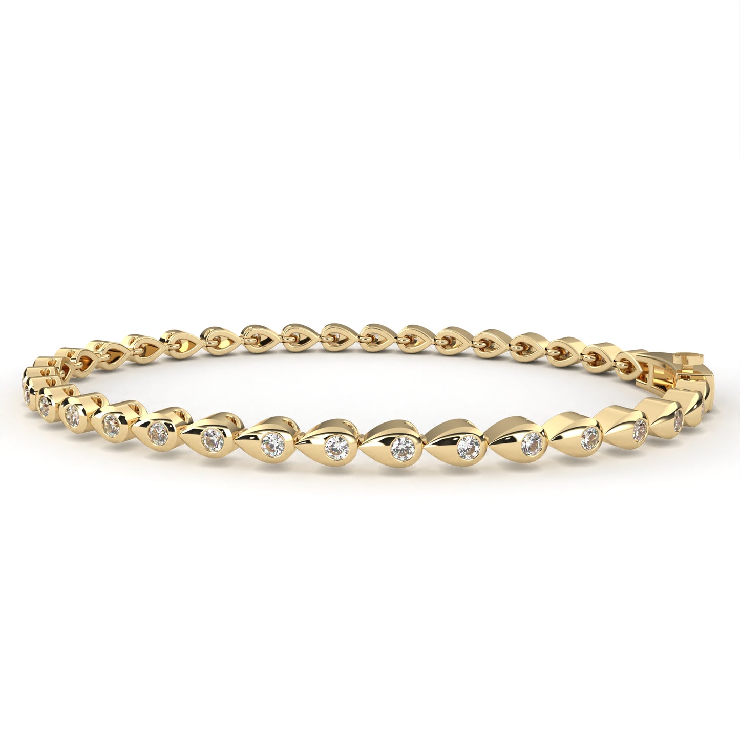 fleur twist lab grown diamond bangle