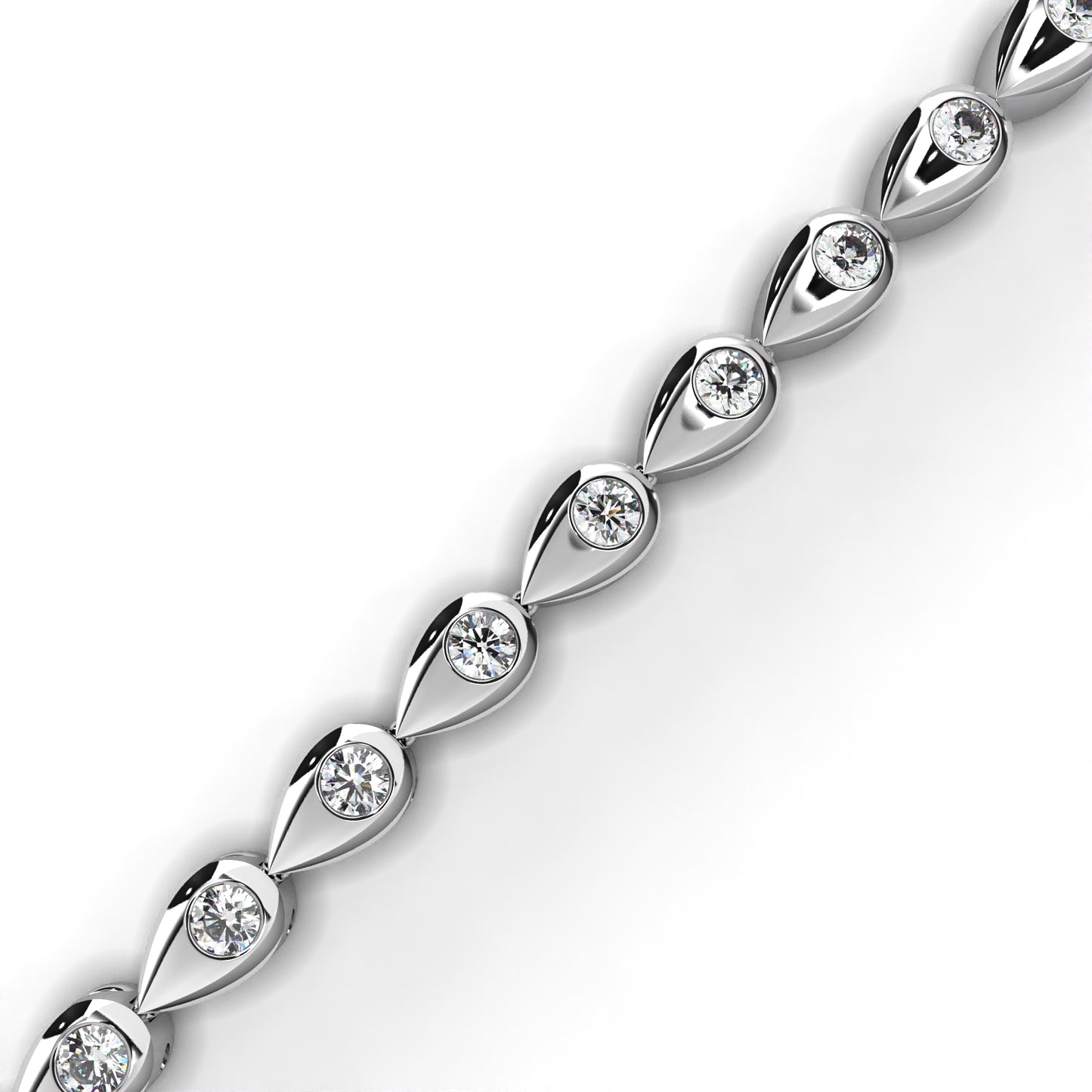 fleur twist lab grown diamond bangle