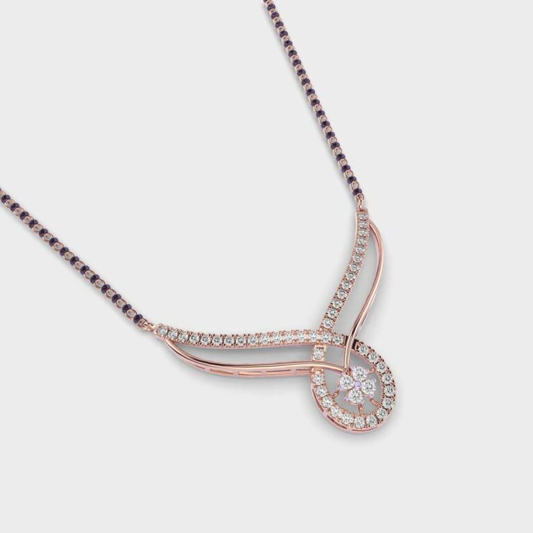 flora and drop mangalsutra (with chain)