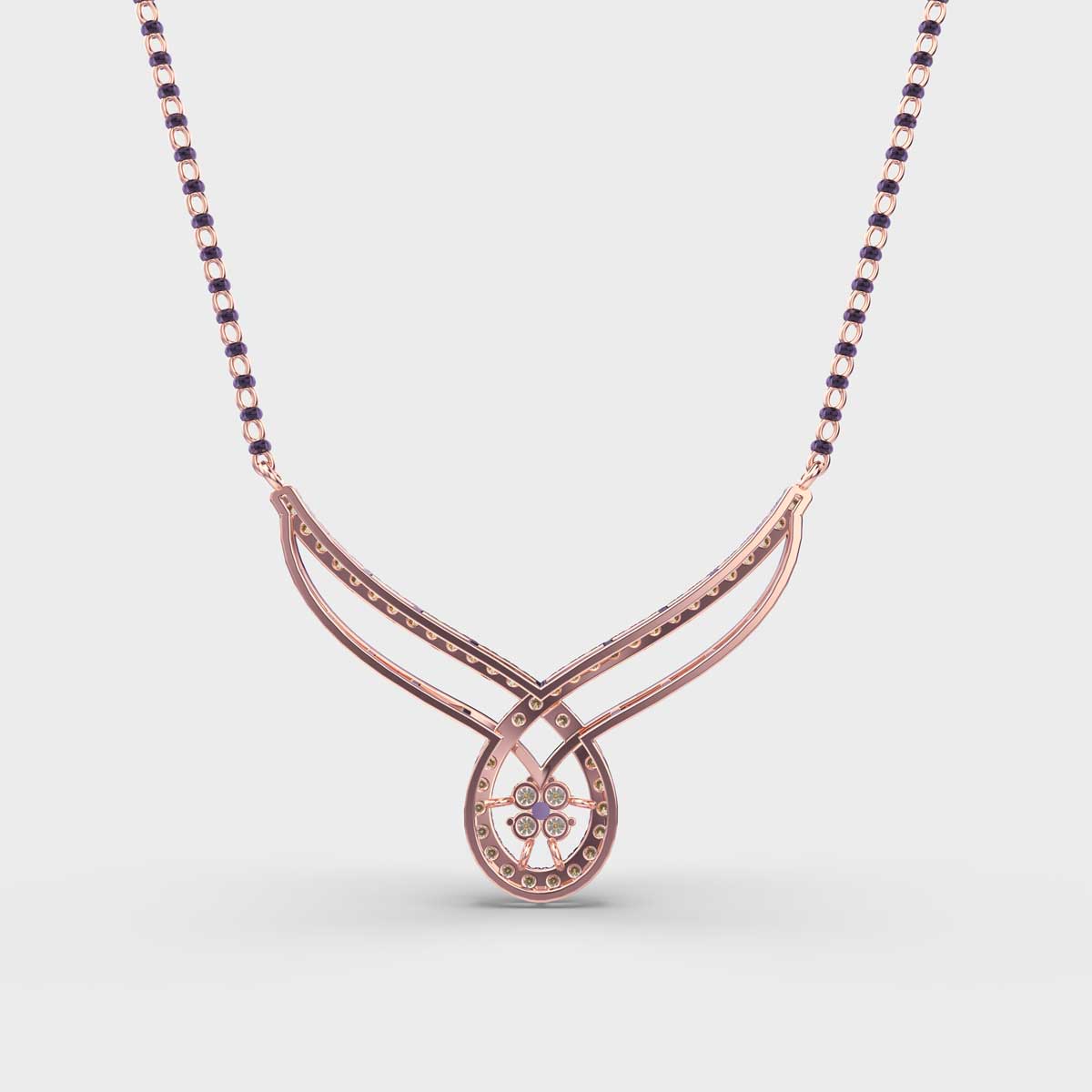 flora and drop mangalsutra (with chain)
