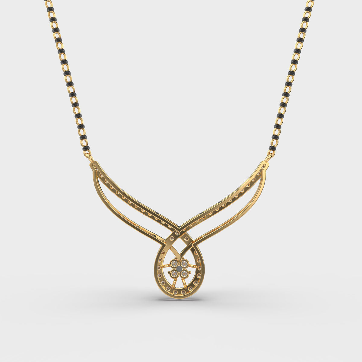 flora and drop mangalsutra (with chain)