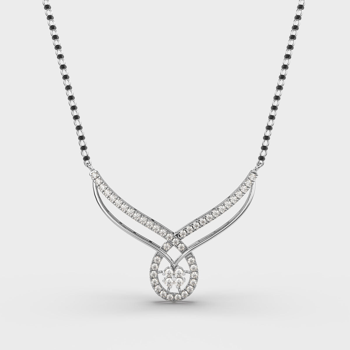 flora and drop mangalsutra (with chain)