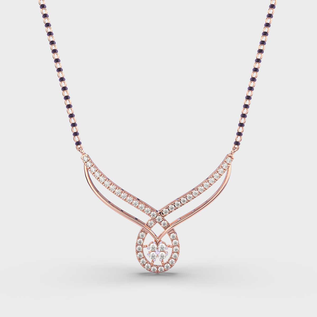 flora and drop mangalsutra (with chain)