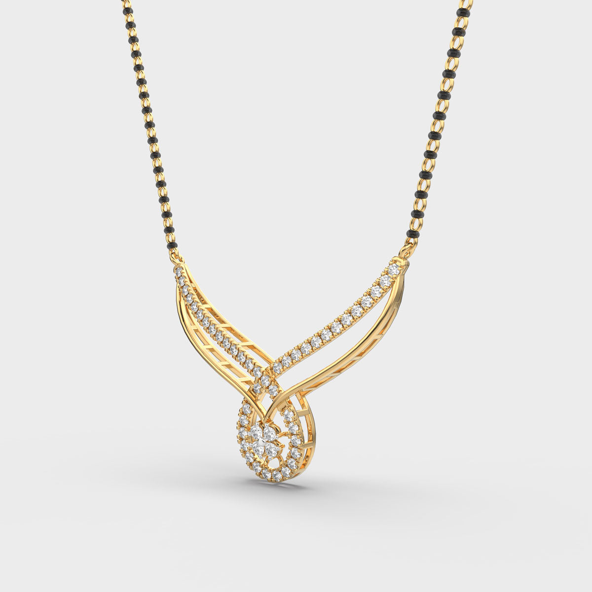 flora and drop mangalsutra (with chain)