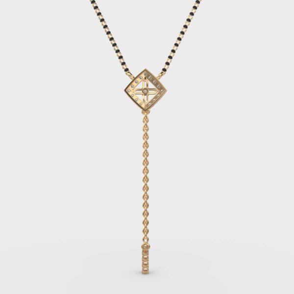 cute cube diamond pendant (with chain)