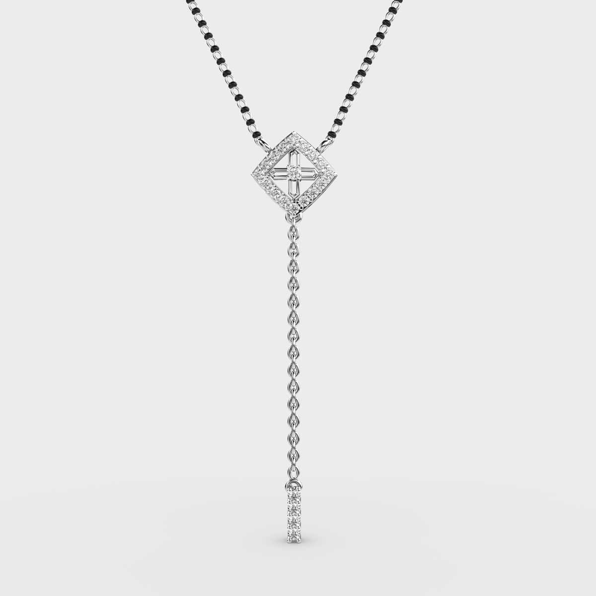 cute cube diamond pendant (with chain)