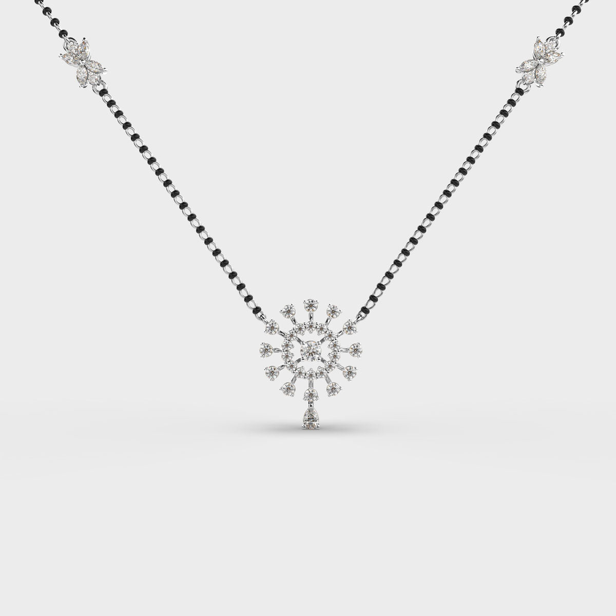 circle of infinity mangalsutra (with chain)