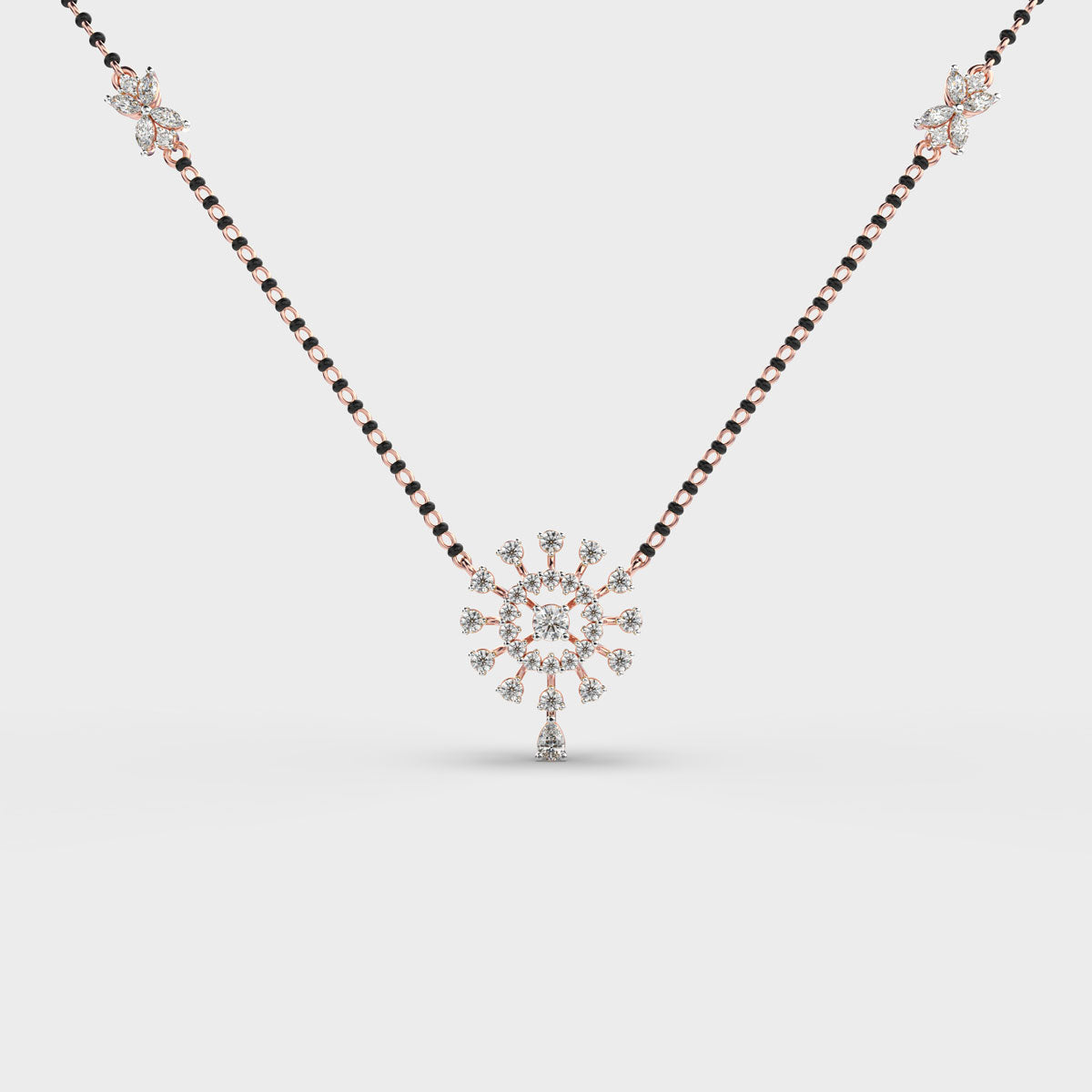 circle of infinity mangalsutra (with chain)