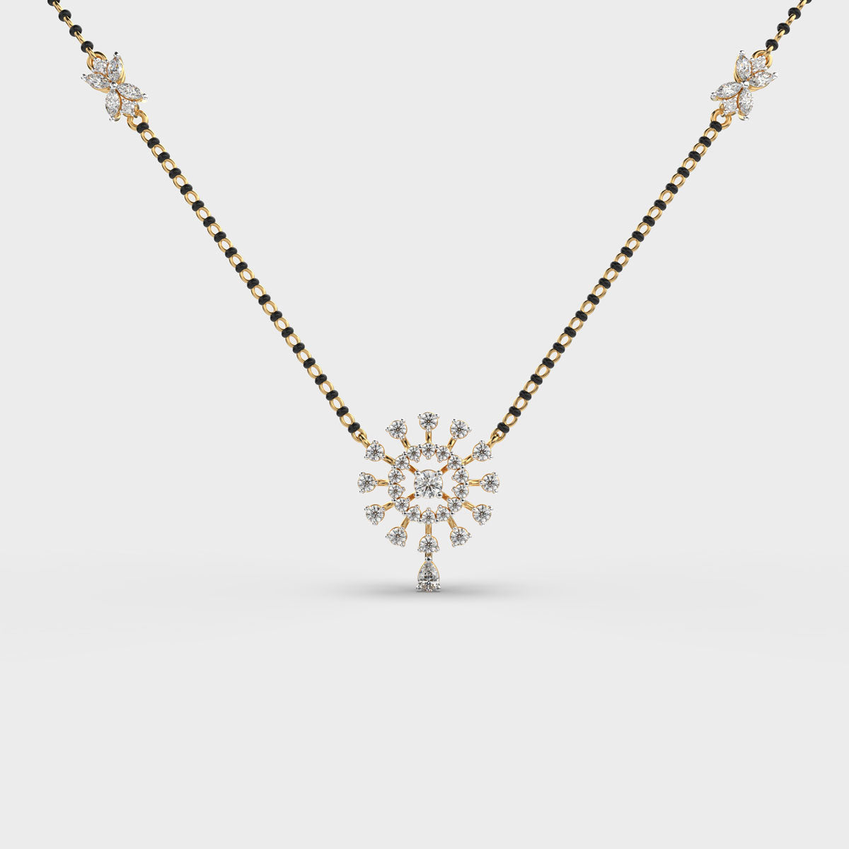 circle of infinity mangalsutra (with chain)