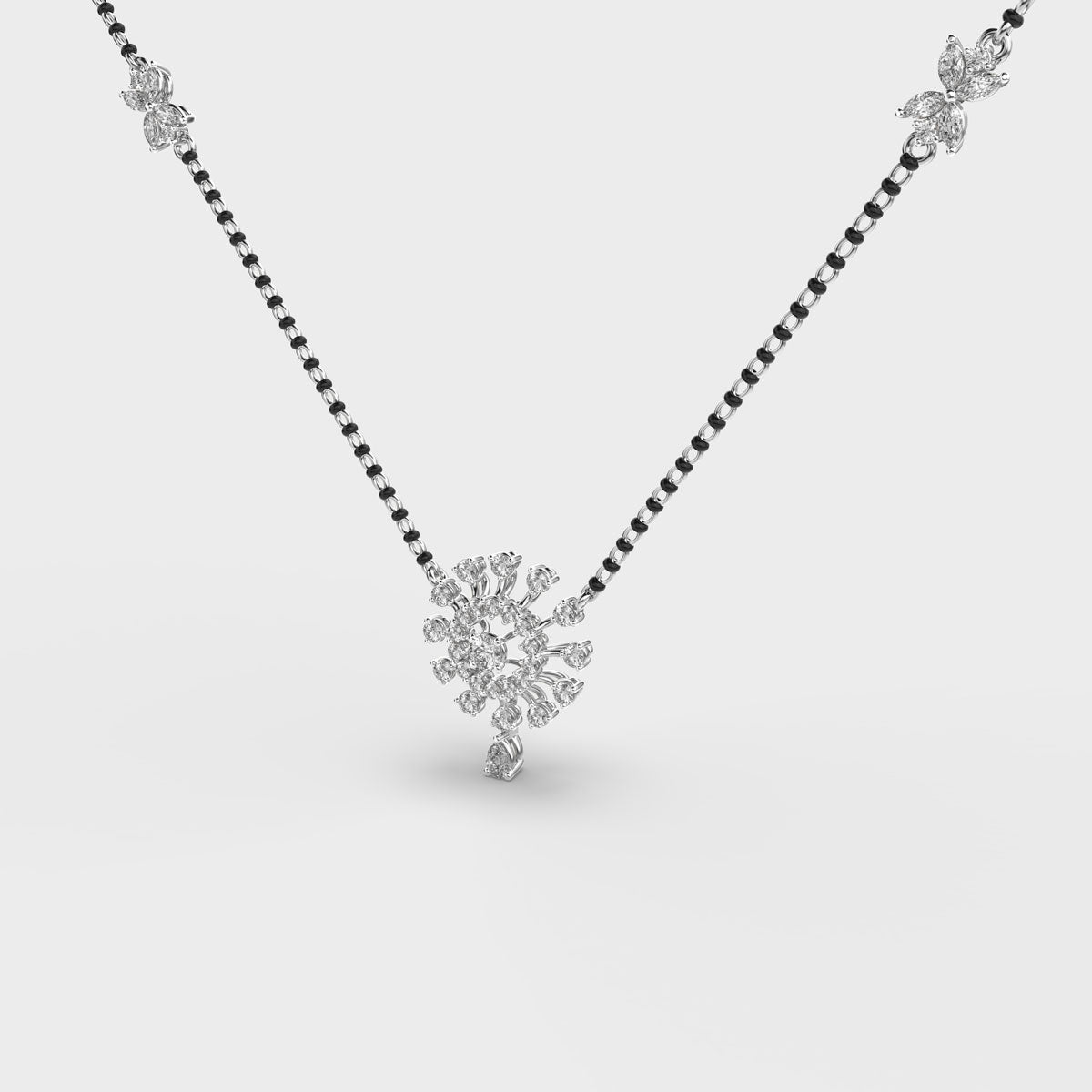 circle of infinity mangalsutra (with chain)