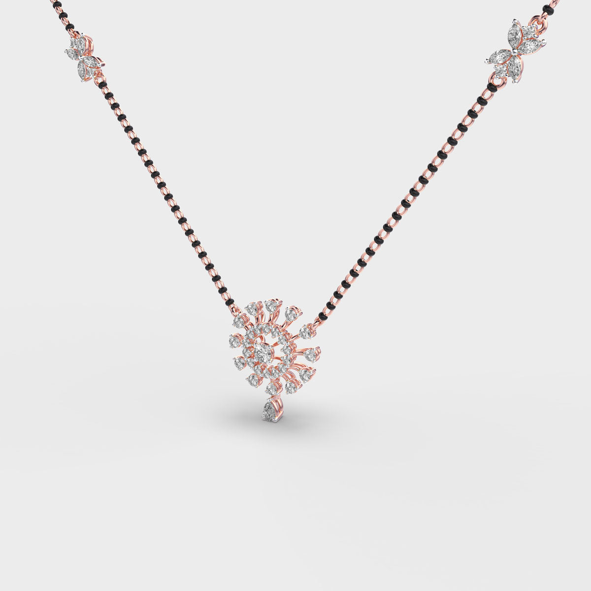 circle of infinity mangalsutra (with chain)