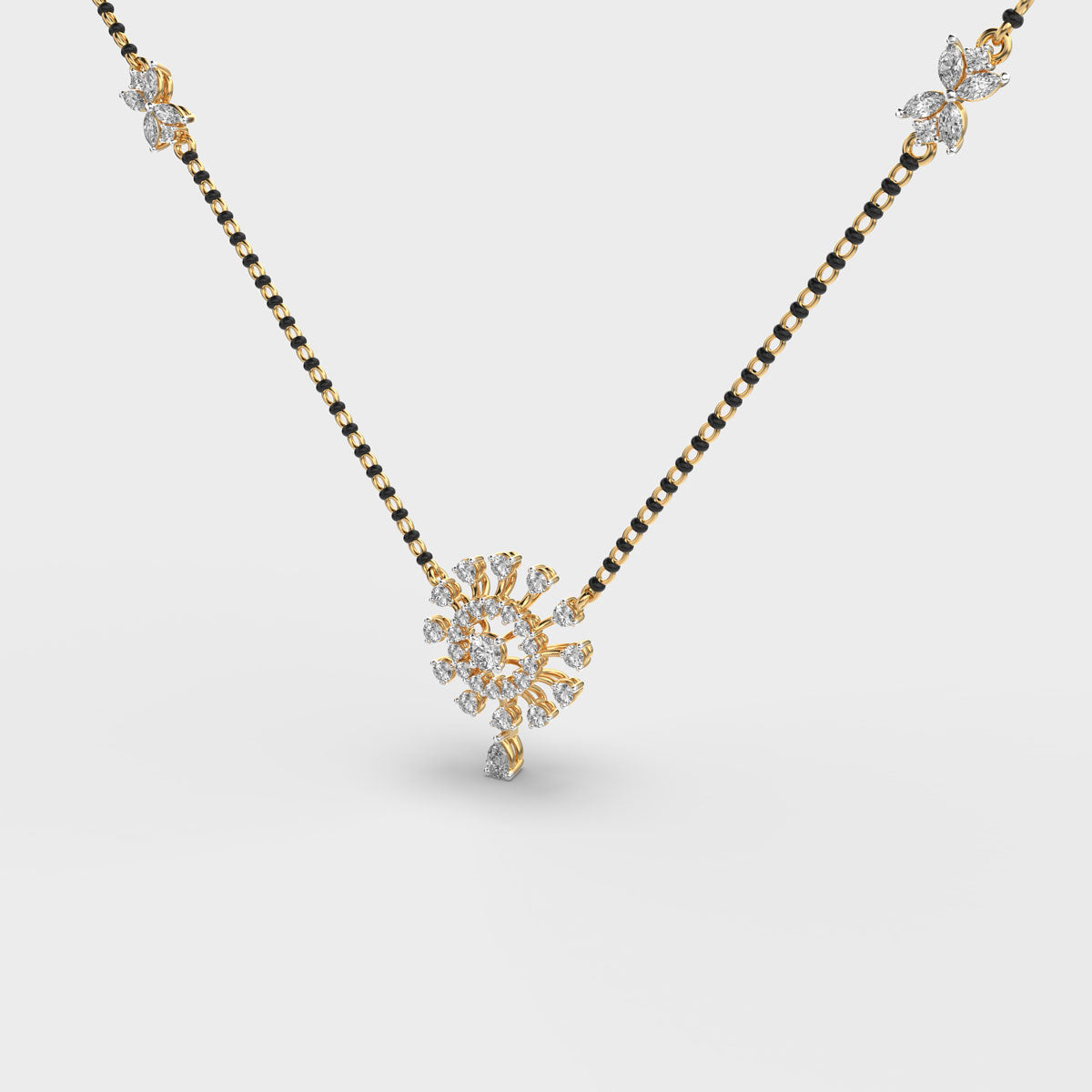 circle of infinity mangalsutra (with chain)