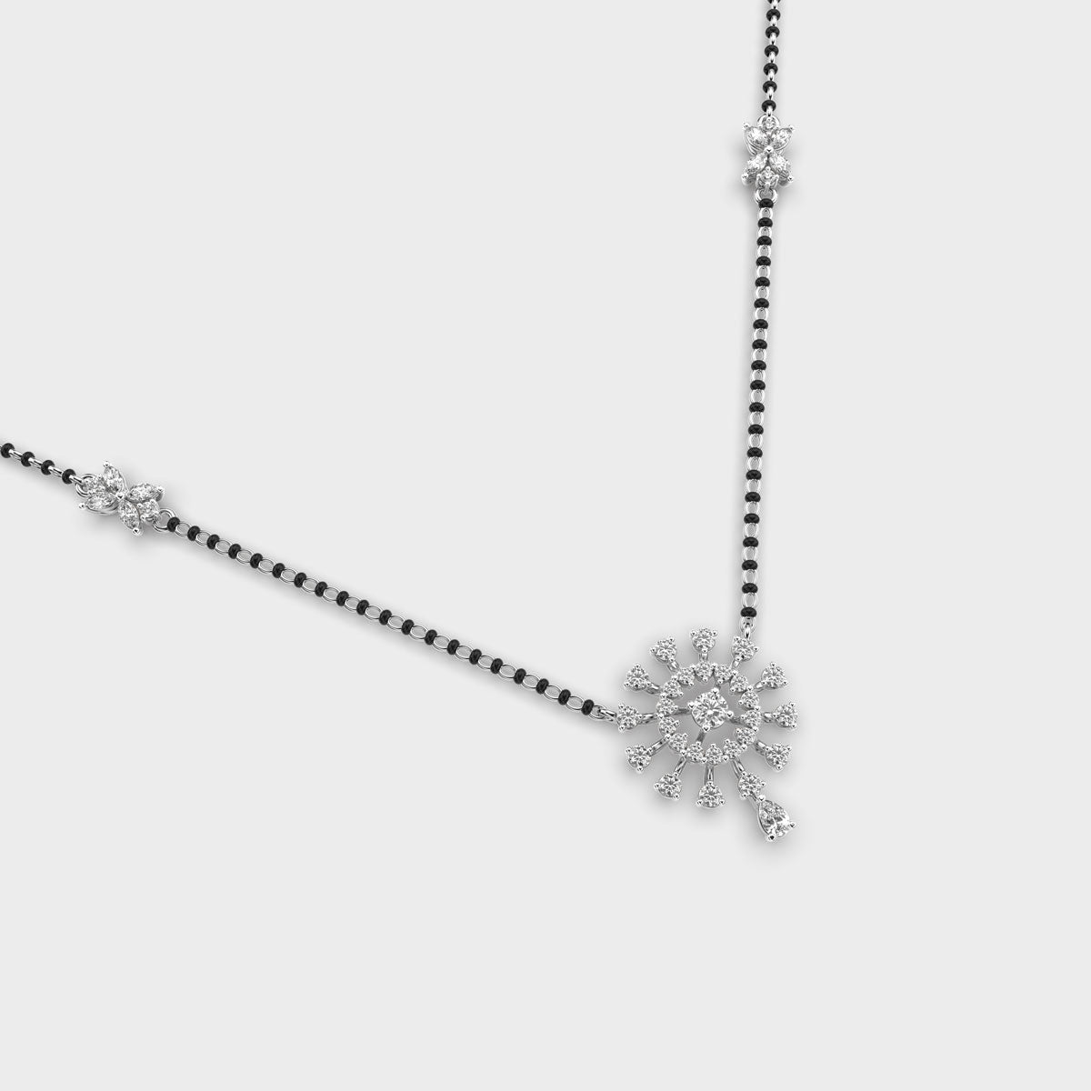 circle of infinity mangalsutra (with chain)