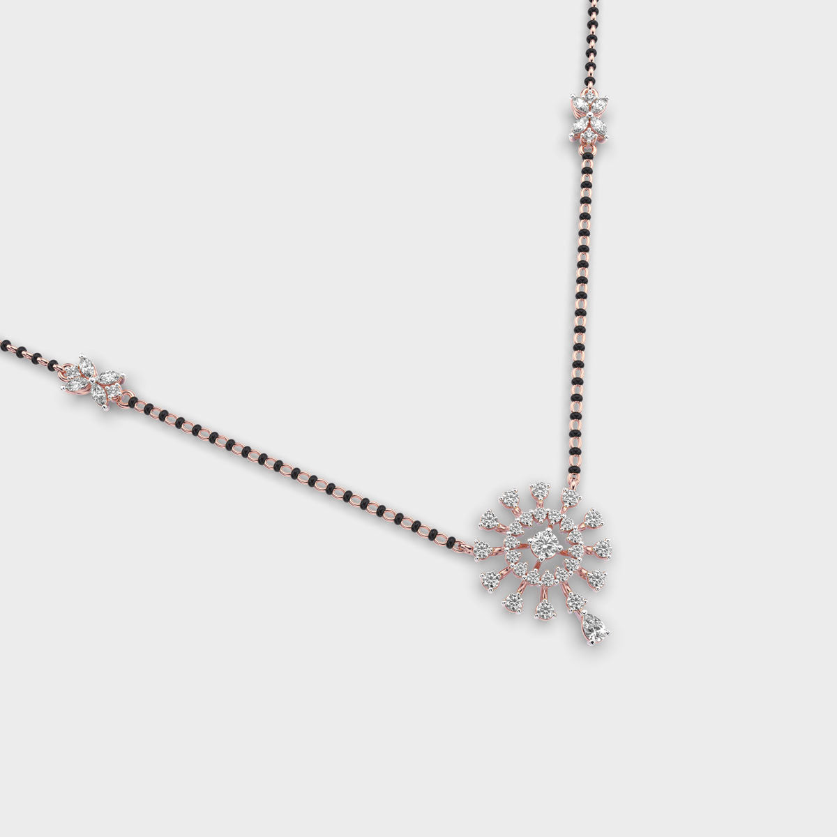circle of infinity mangalsutra (with chain)