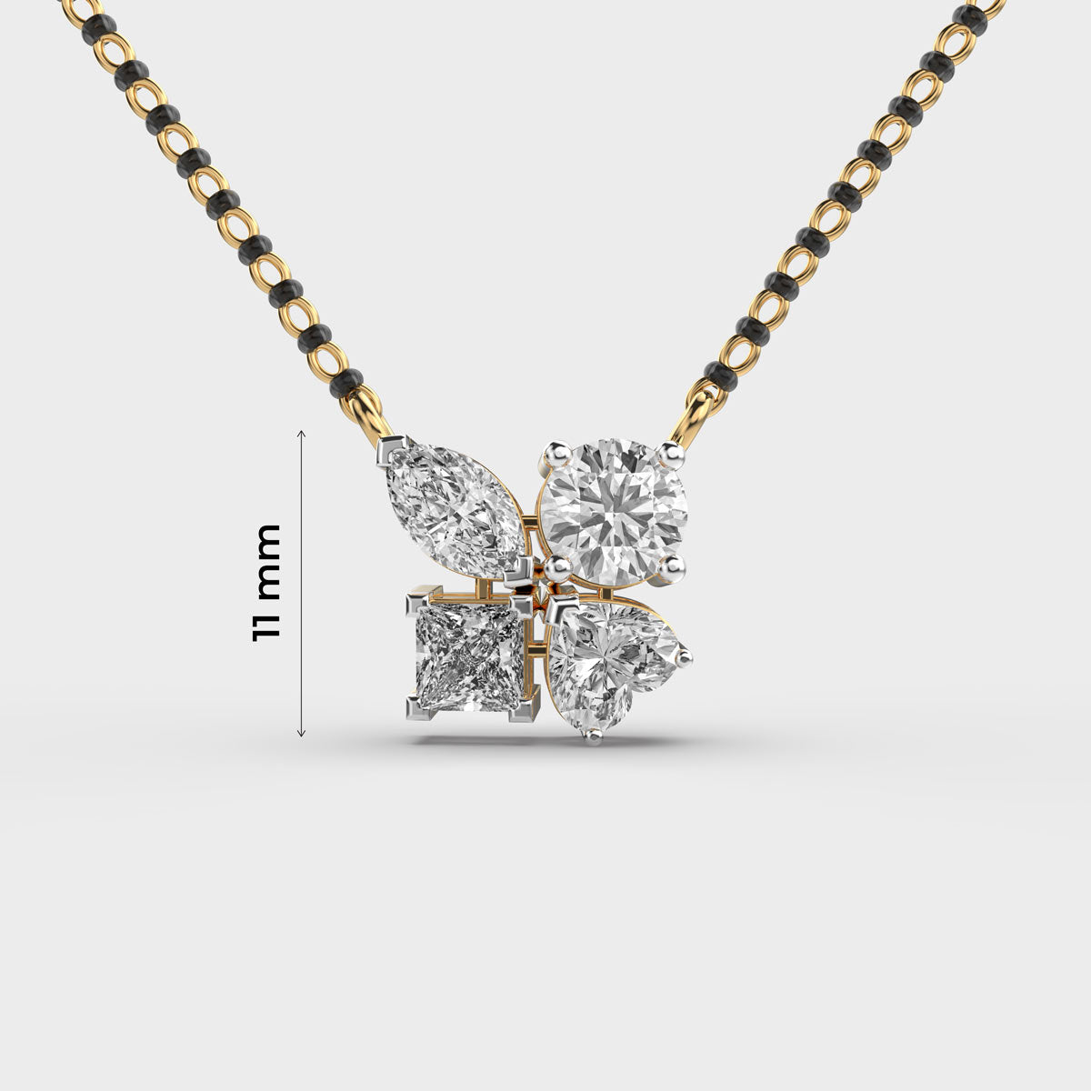 lover’s luck diamond pendant (with chain)