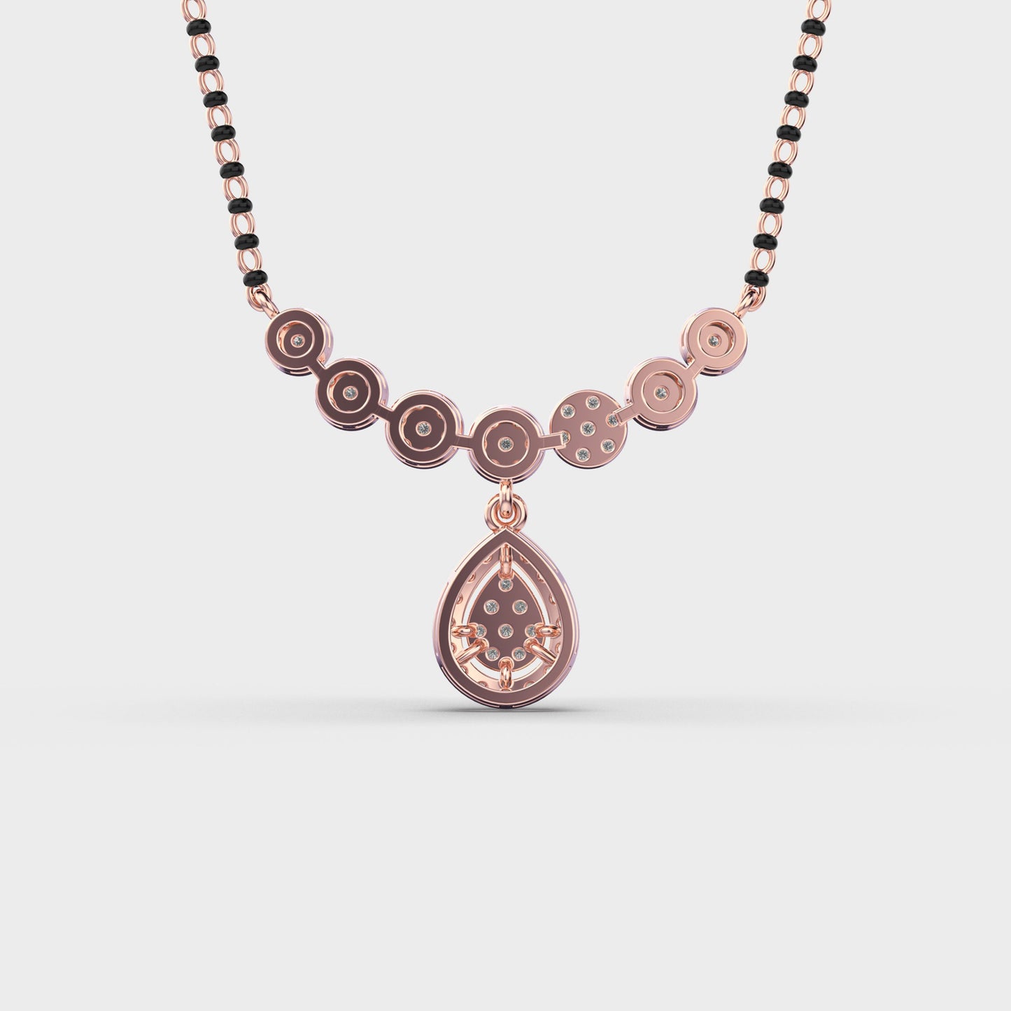 graceful drop mangalsutra pendant